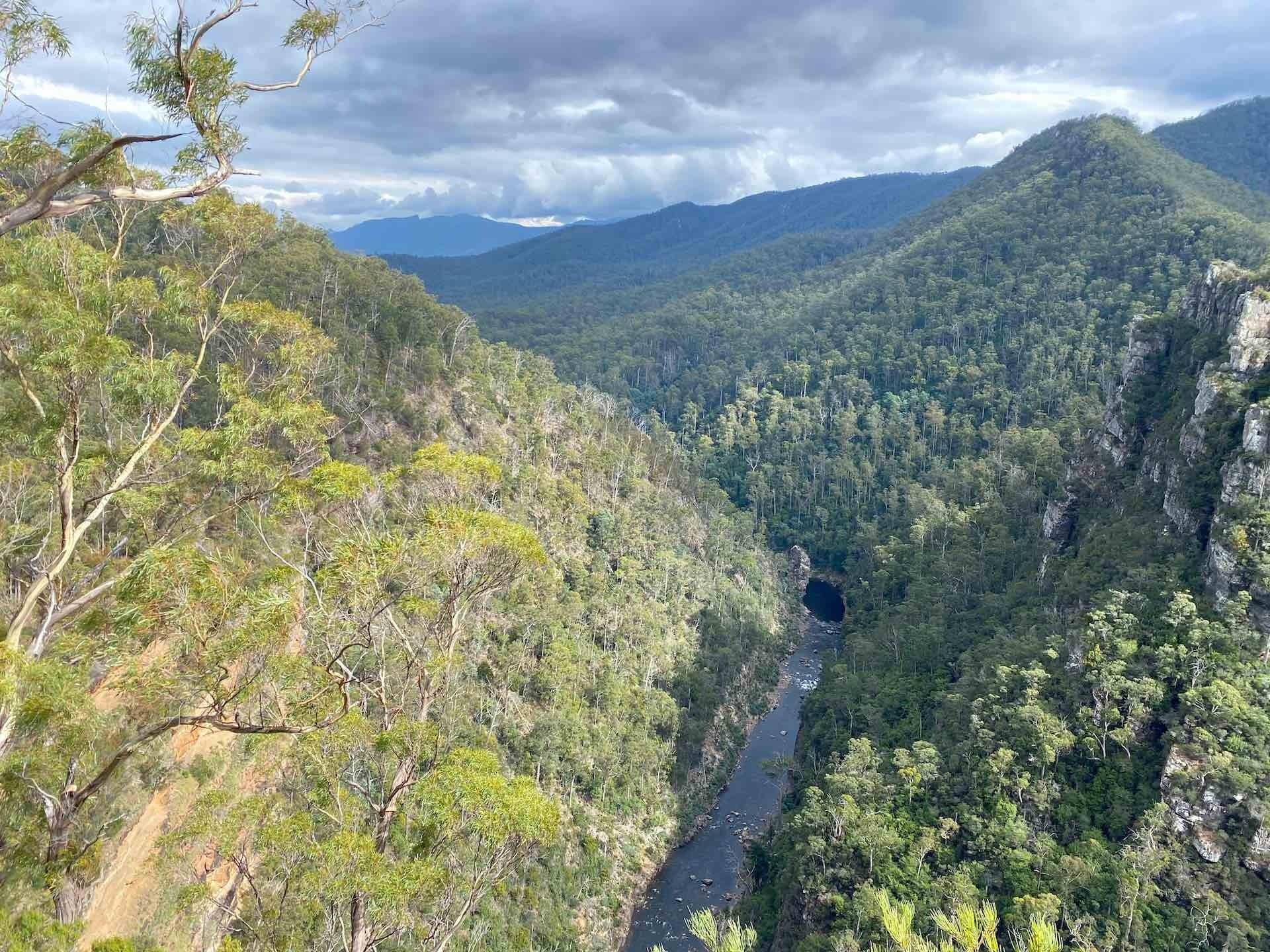Discovering Indigenous Culture in lutruwita / Tasmania on a Week Long Road Trip - Sarah Tayler, Tulampanga Alum Cliffs, valley, Tasmania