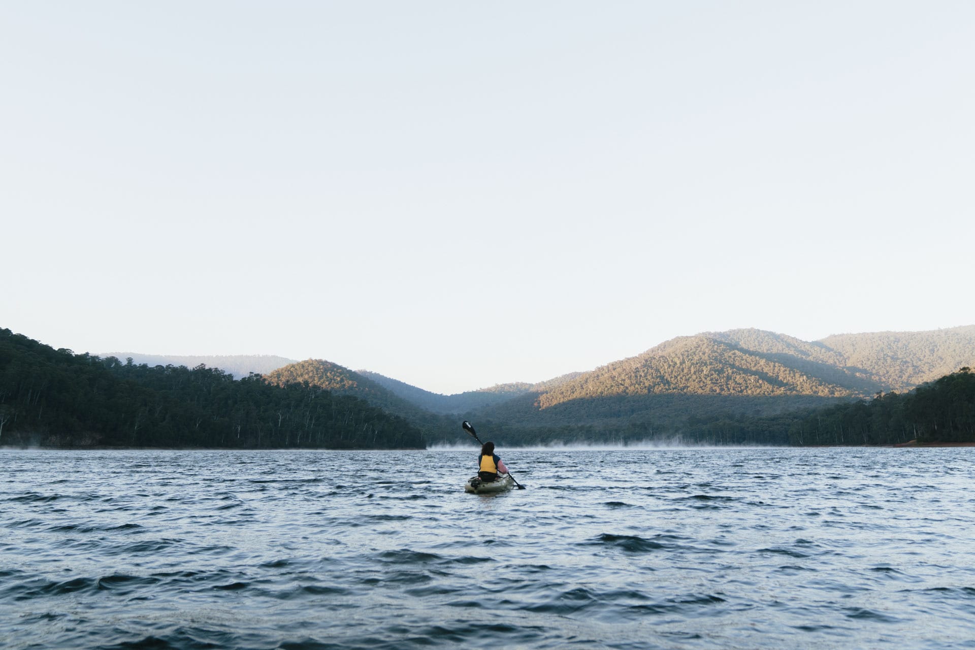 lake william hovell, kayaking, amy, wangaratta, victoria