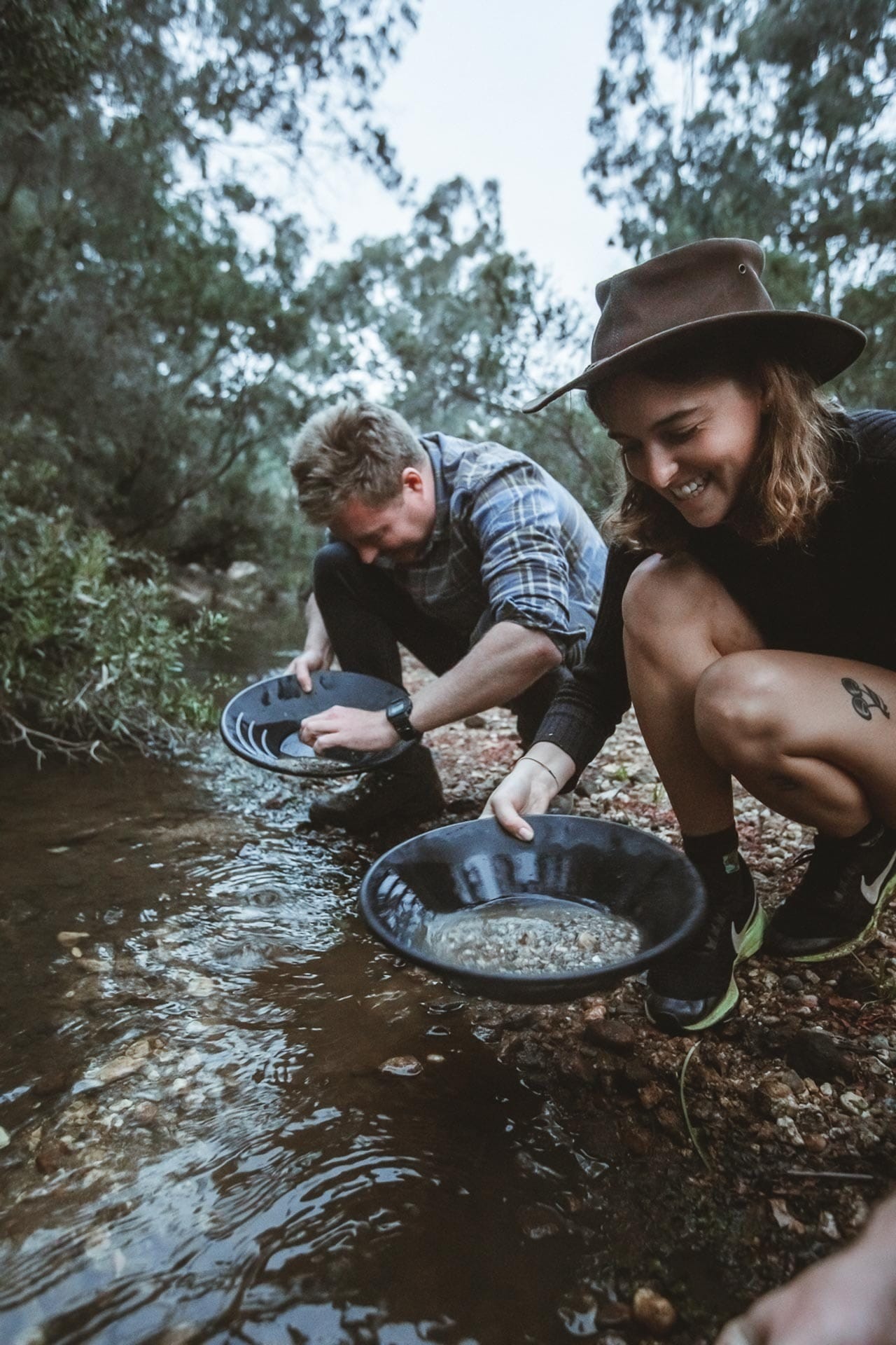 gold panning, eldorado, wangaratta, victoria