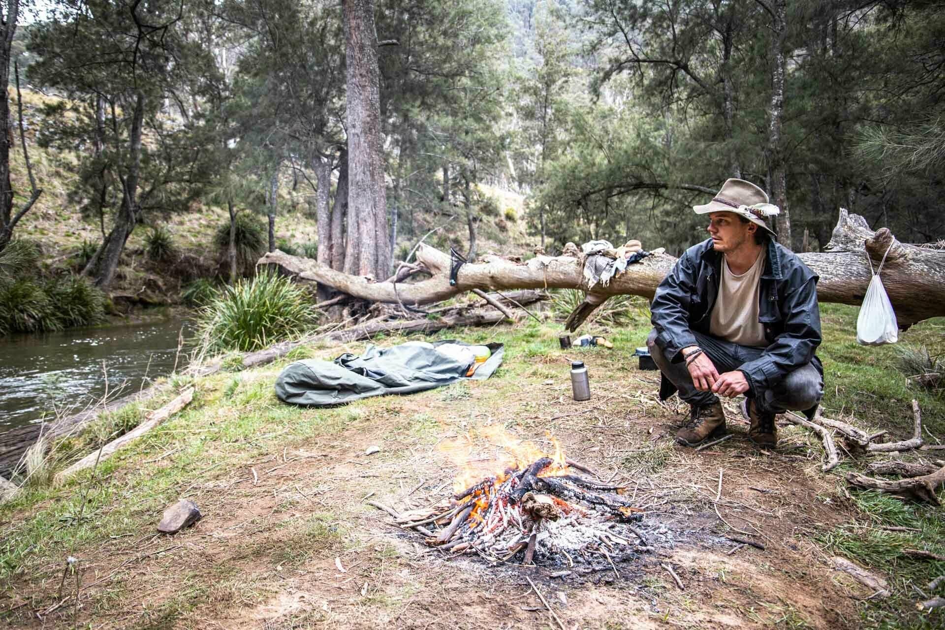 Hiking With A Swag? Scotty's Gone Walkabouts and Given It A Crack, scotty williams, scotty's gone walkabouts, swag, camping, hiking, blue mountains, nsw, traditional, bushcraft, fire
