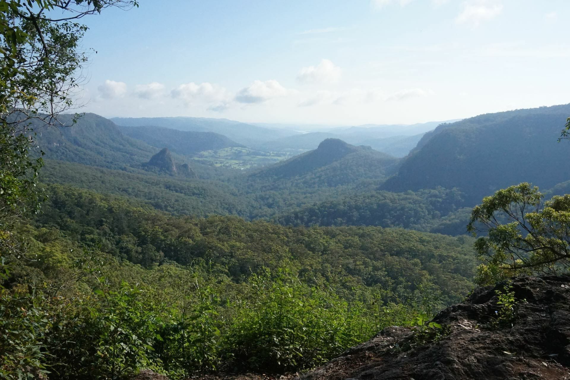 Ships Stern Circuit is Full-Day Rainforest Epic, Roz Glazebrook, valley, rainforest, view, Turtle Rock, Egg Rock, Ships Stern