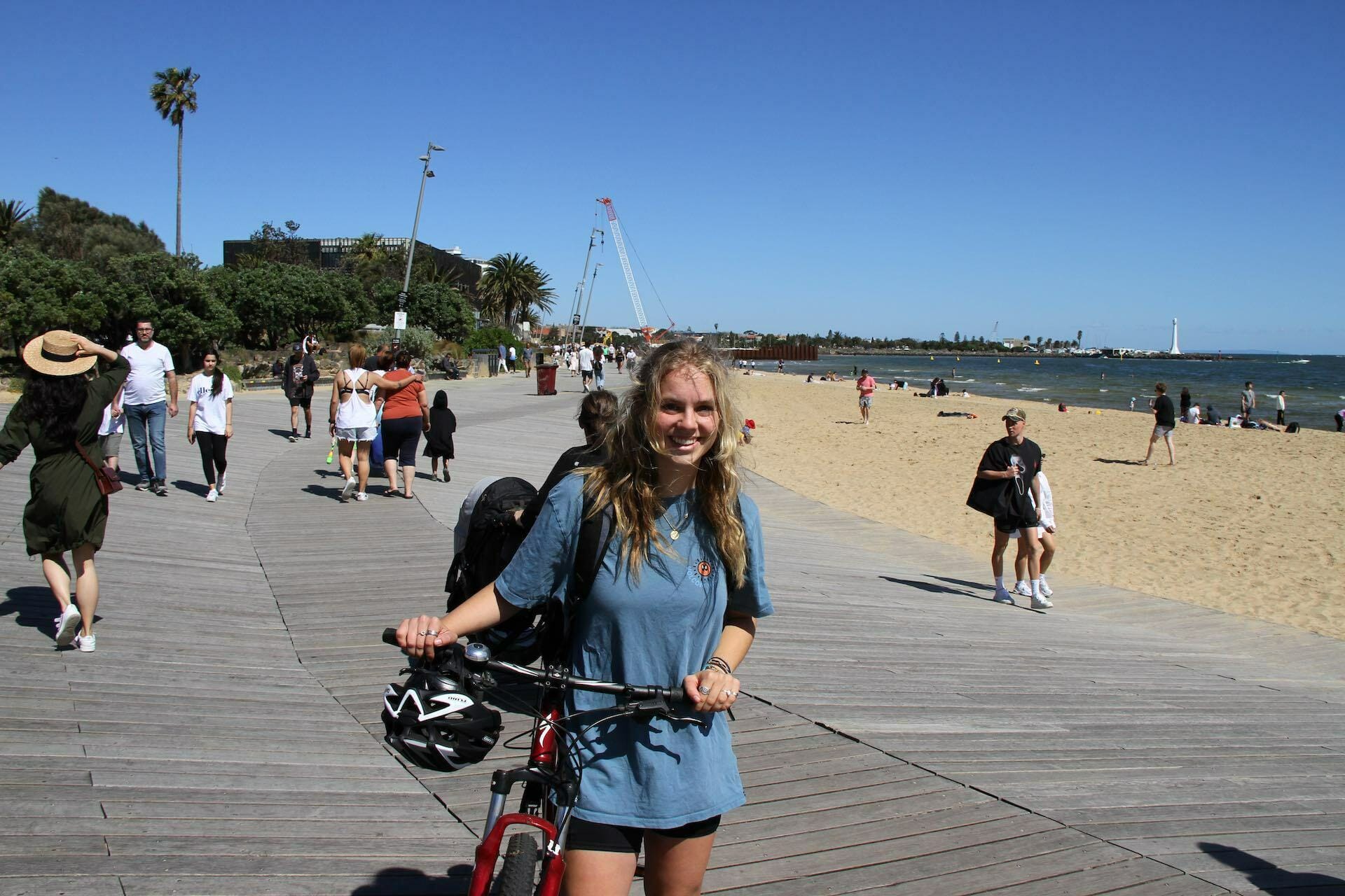 A Guide to Melbourne's Bike Paths, Abby Vogelsang, St Kilda, beach, bike, ride