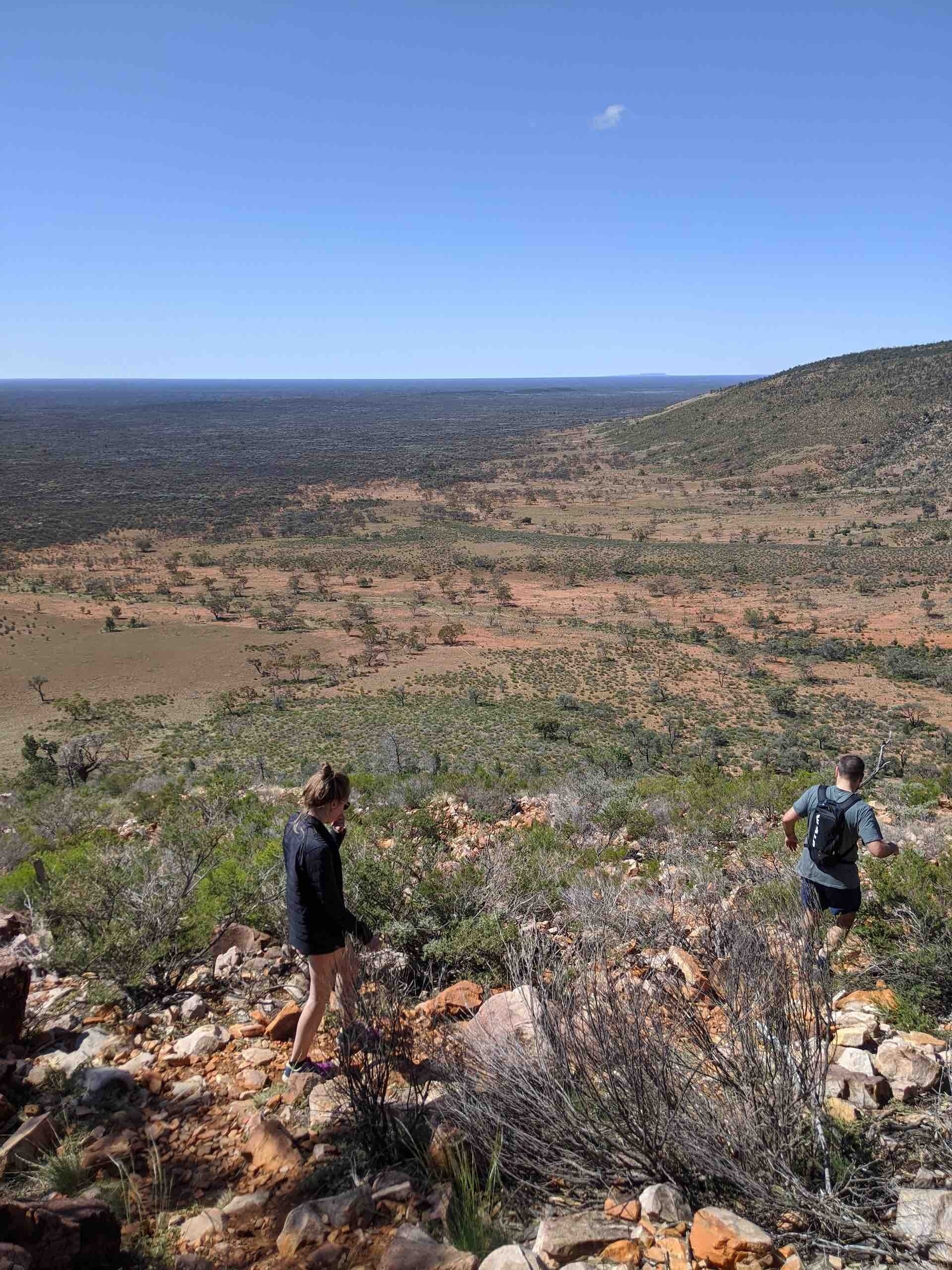 Mt Gunderbooka Juts Out of the NSW Outback, Amy Fairall, Gundabooka National Park, outback, mountain, friends, hike