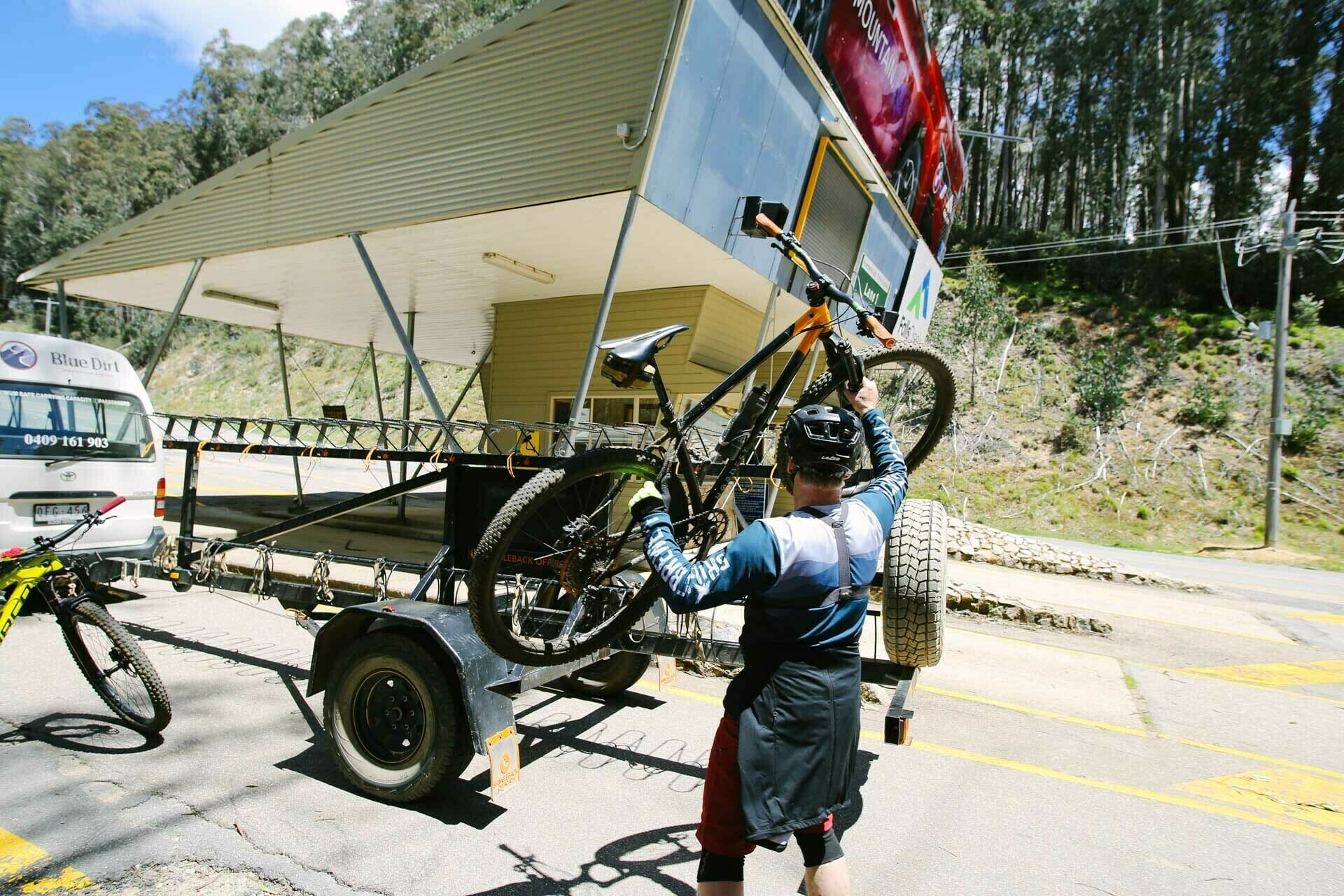 mountain bike shuttle, shot by Kale Munro, Tourism North East, Falls Creek, High Country, Victoria,