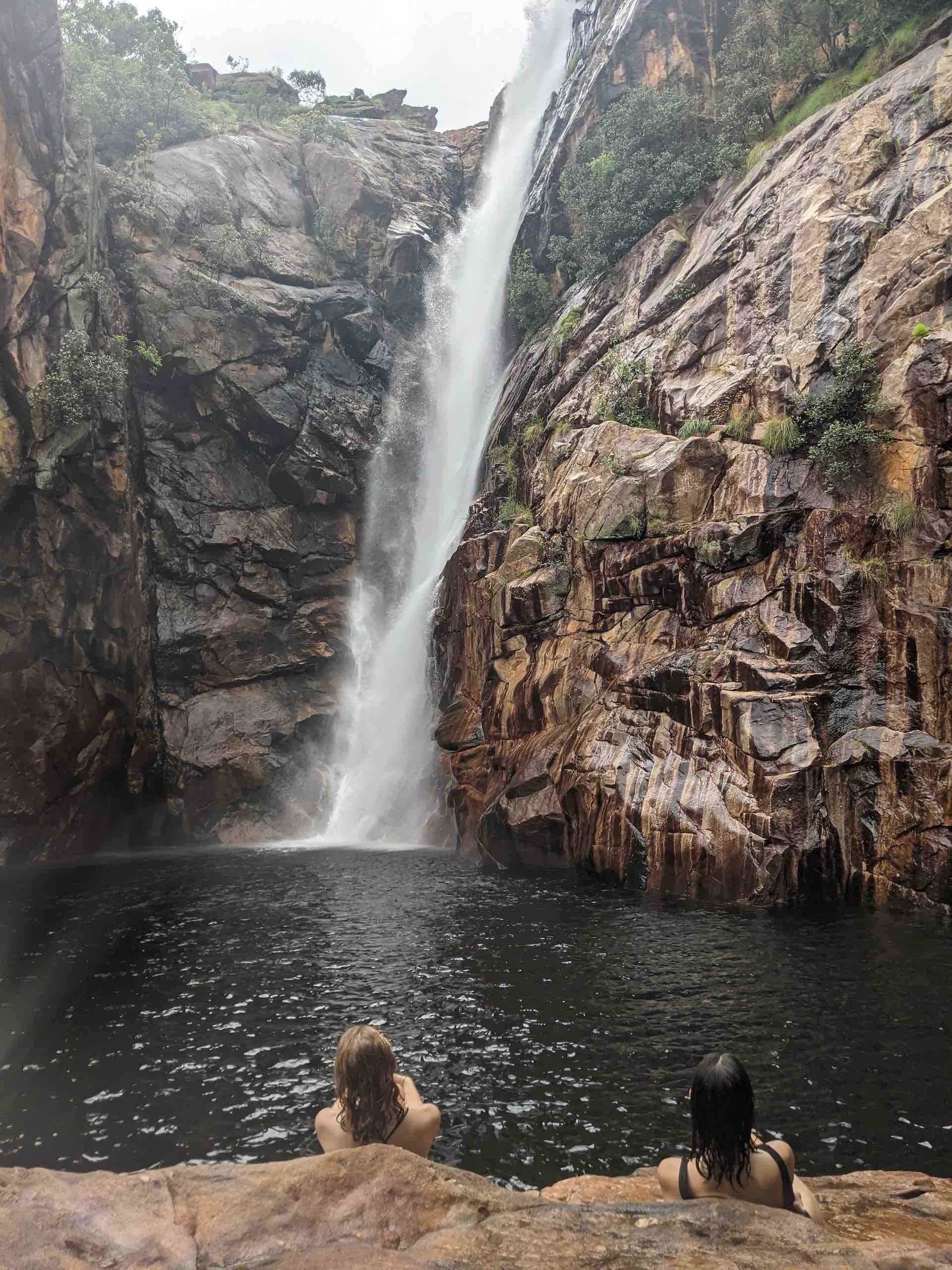 Motor Car Falls in Kakadu is a Wet Season Must-do, Amy Fairall, Kakadu NT, waterfall, women, friends