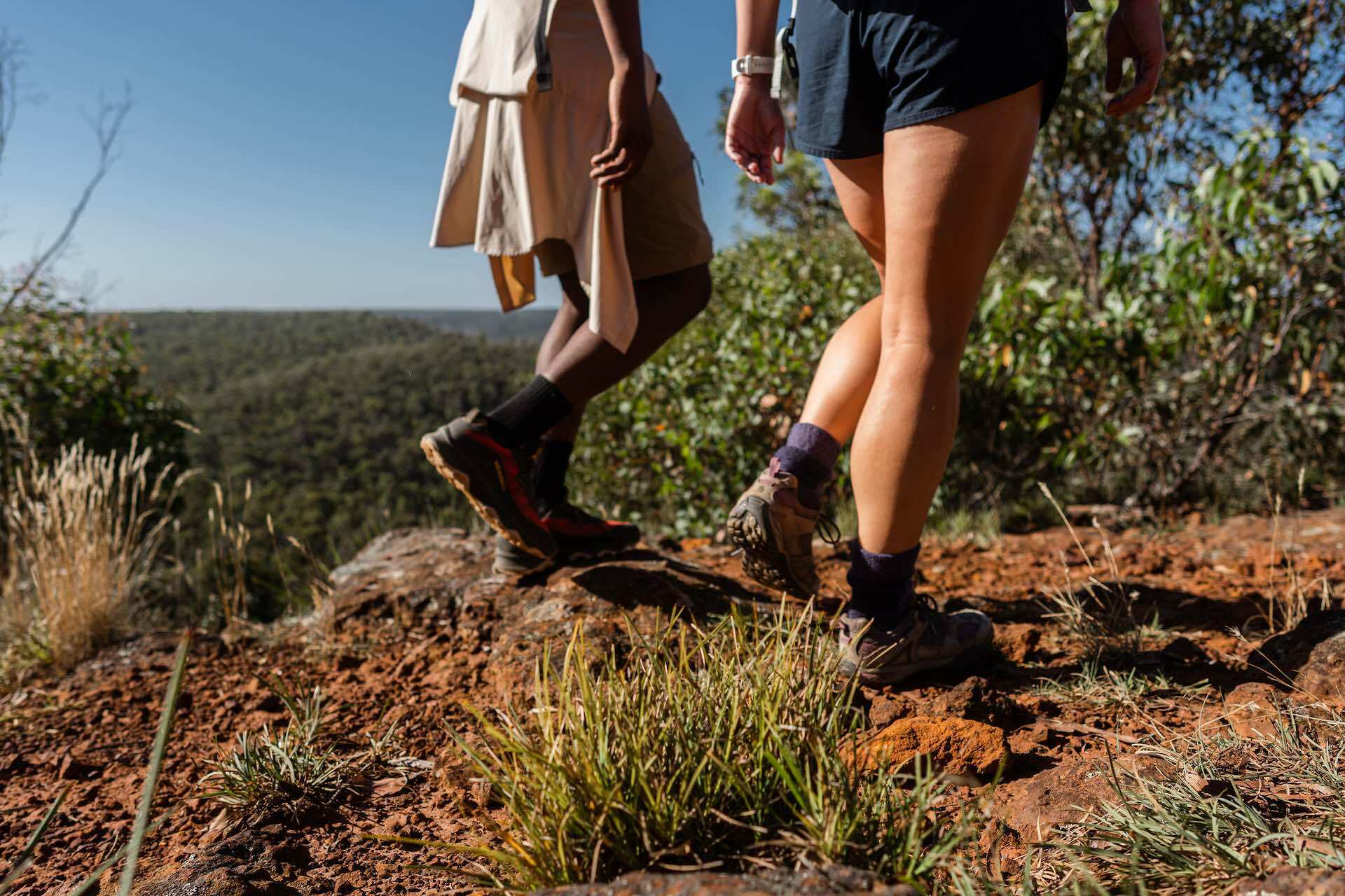 Explorer’s Guide to Geelong and the Bellarine Peninsula, Ben Savage, You Yangs Regional Park, couple, hike, forest