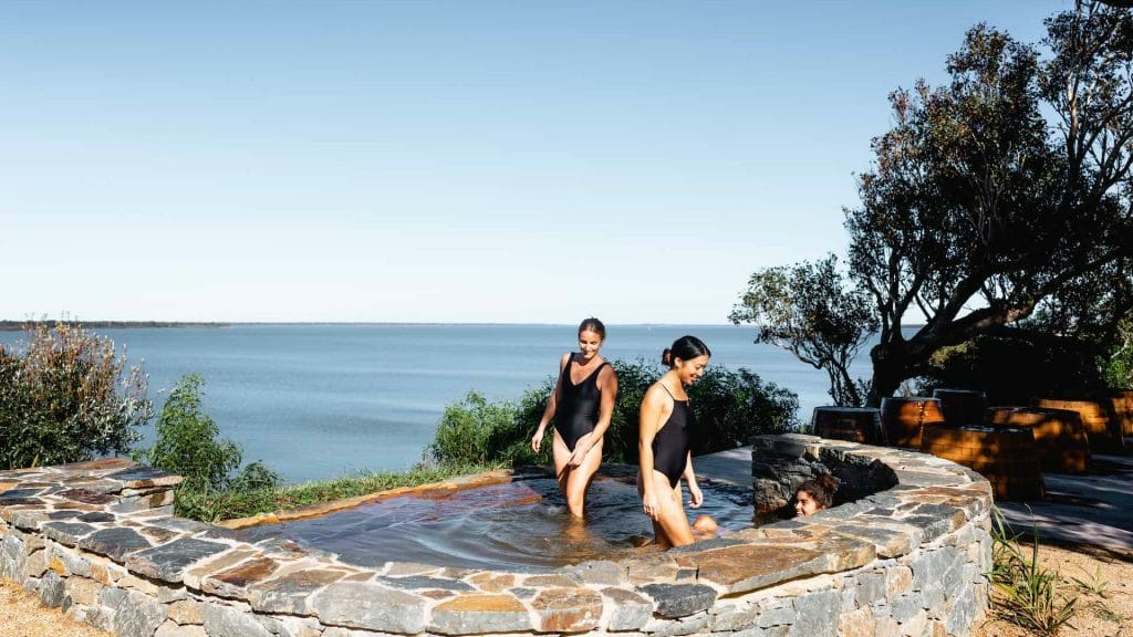 Your Adventure Guide to an East Gippsland Getaway, Ben Savage, Metung Hot Springs. women, ocean