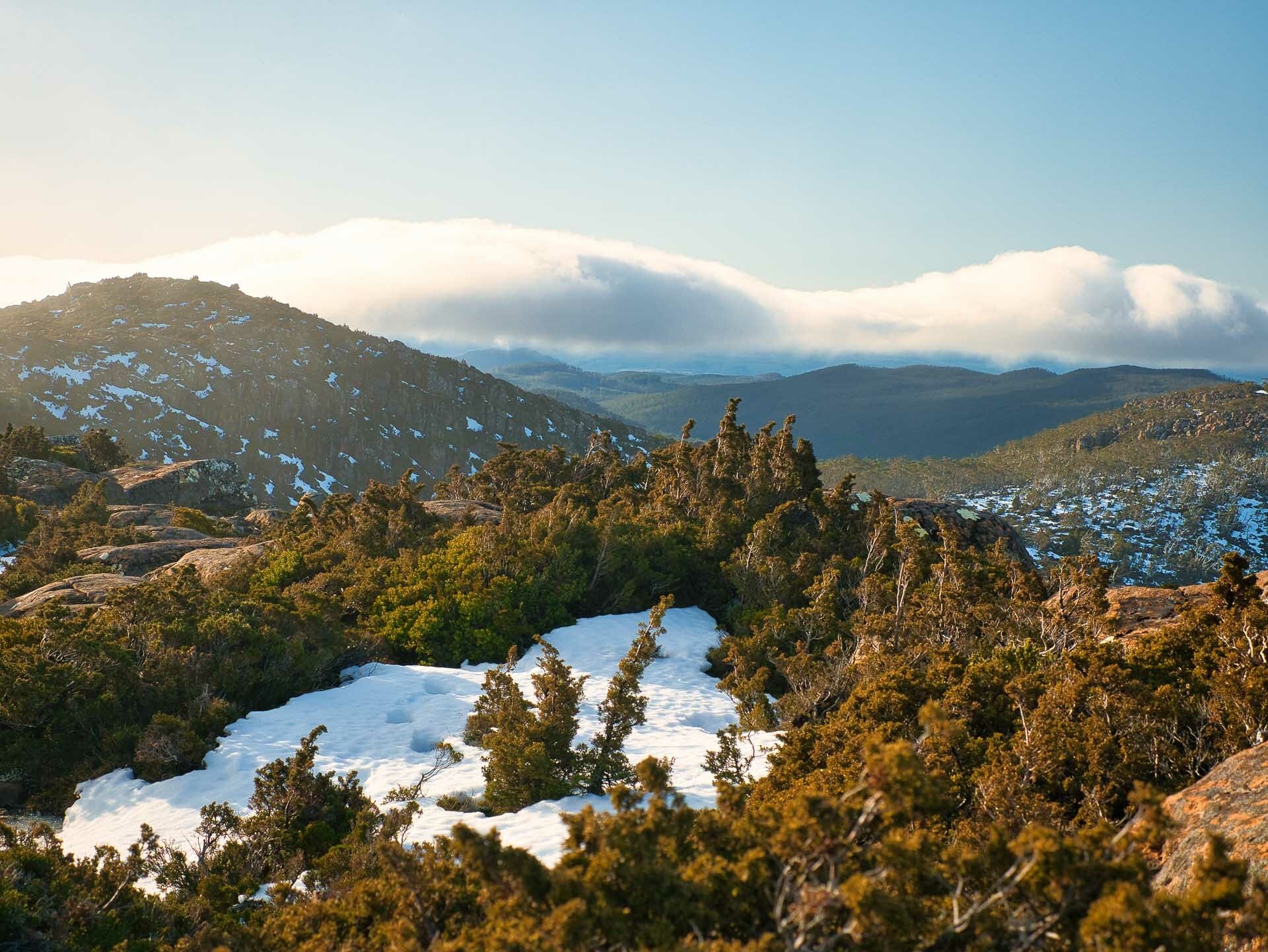 Embracing Snowy Mount Field National Park (And Making it Home For Dinner), Ben Well, tarn shelf, rodway range, tasmania, snow,
