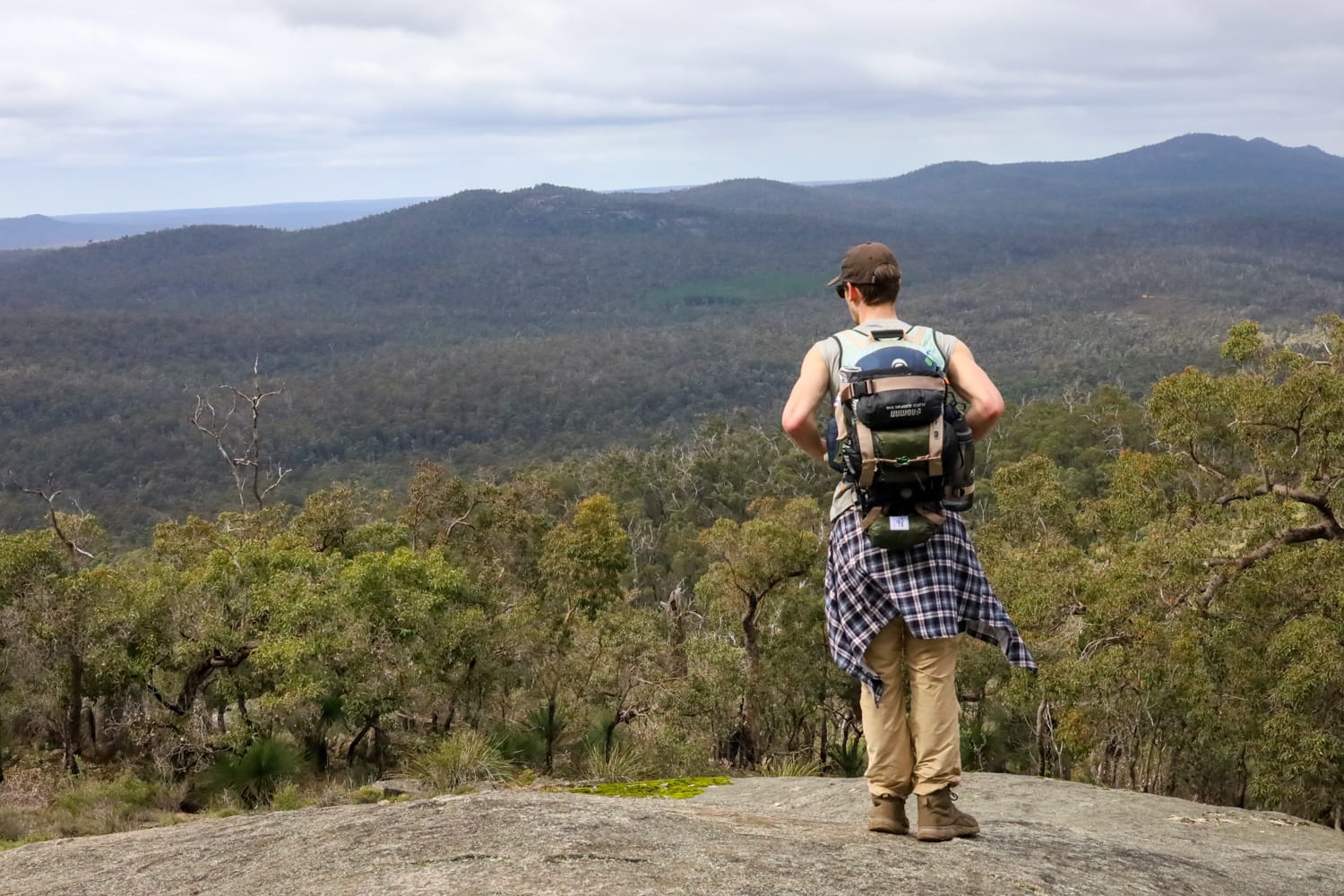 Hikes in the Perth Hills, Kate Gibson, hiker, view, bush