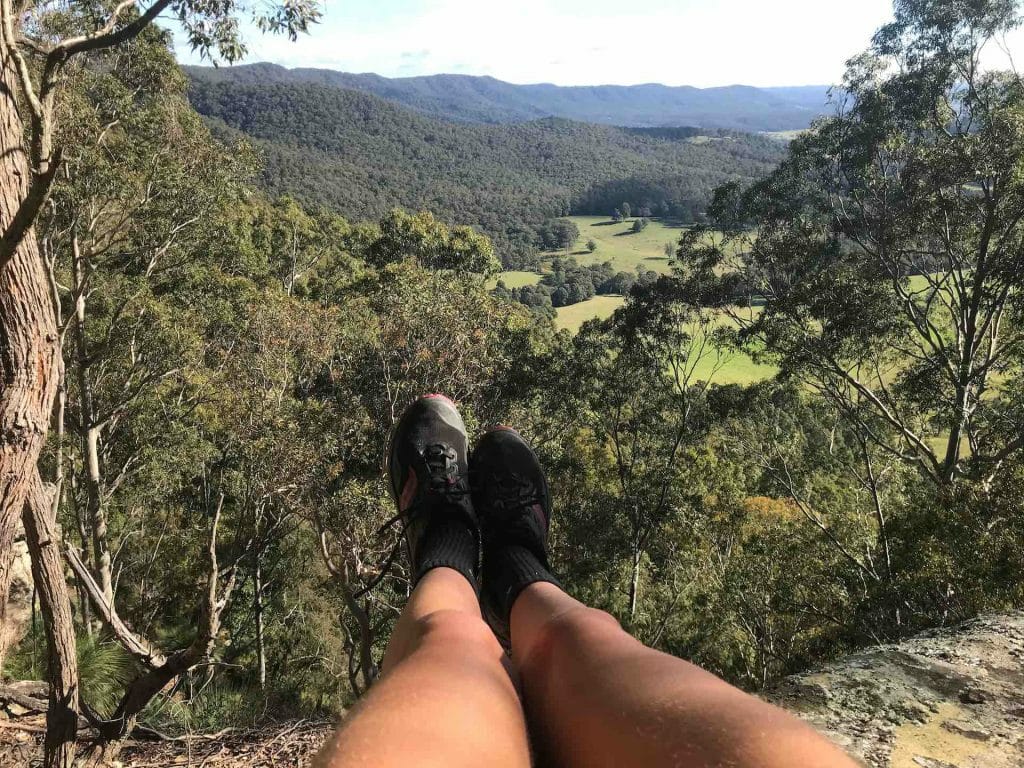 How I Learnt to Respect My Body’s Limits Through Trail Running, maggie garnett, view, valley, legs