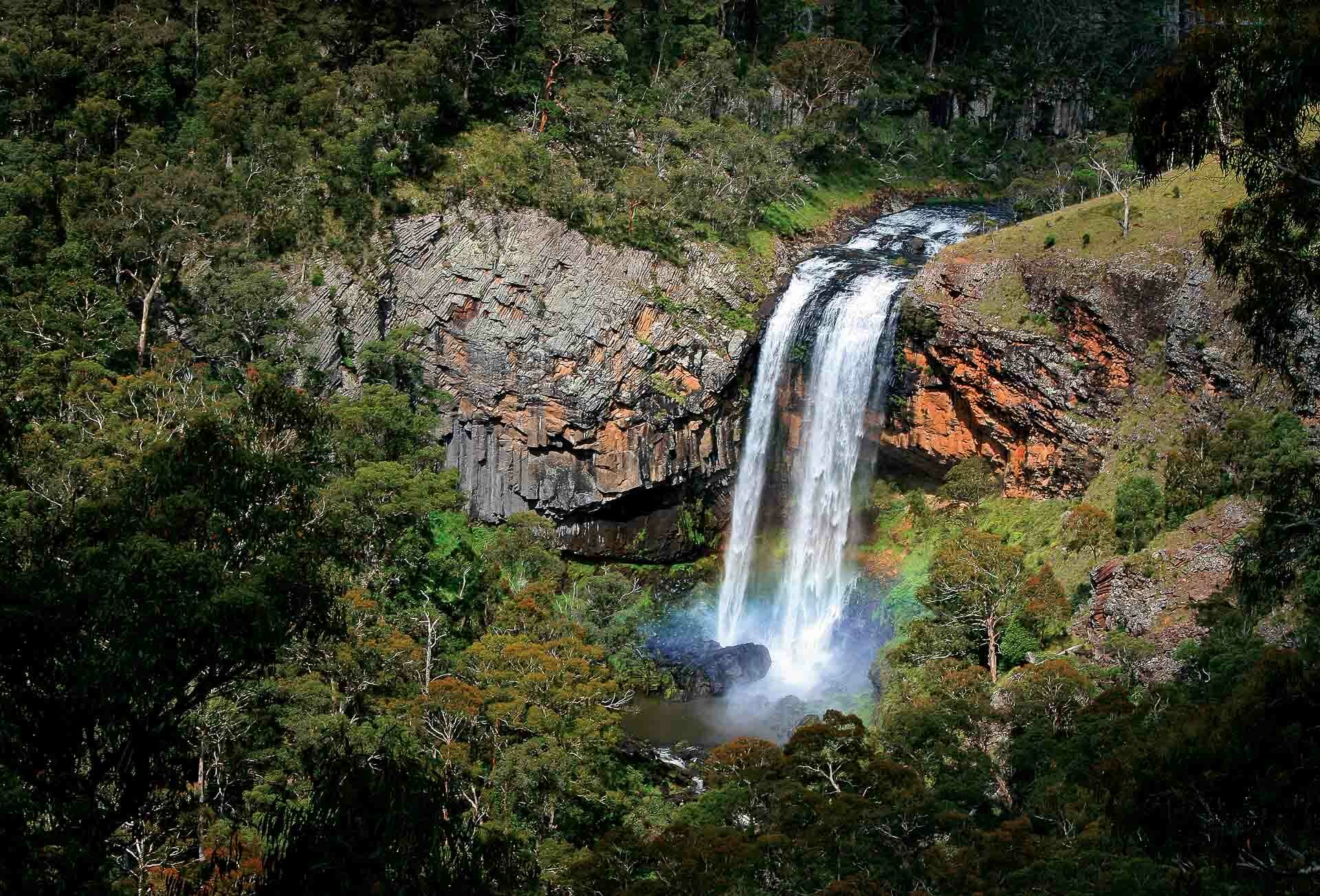 Waterfall Way Dreaming: Important Ways To Engage With Gumbaynggirr, Dhanggati and Anēwan Culture on Your Journey, Tim Ashelford, waterfall, cliff, gorge