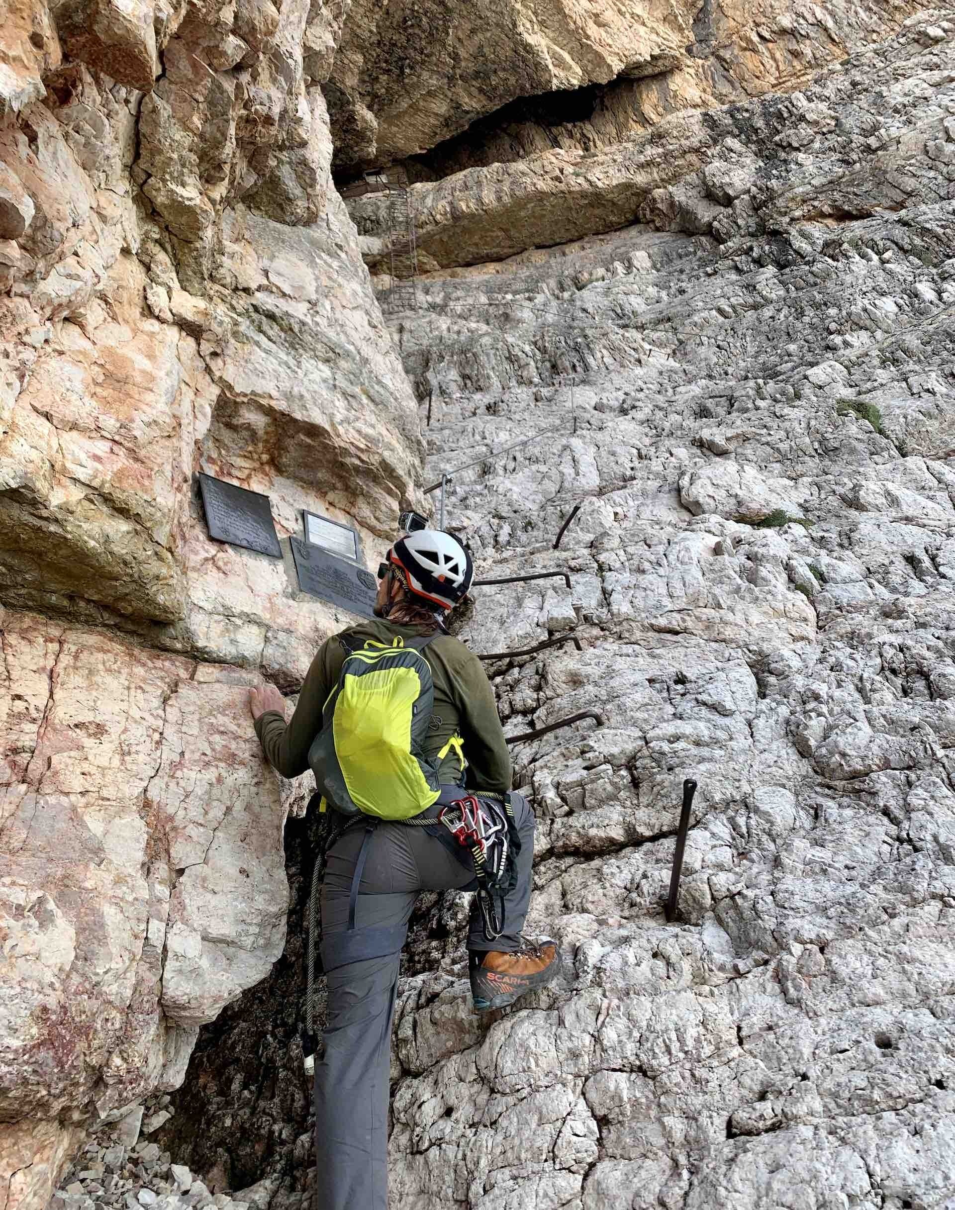 Italy’s Iron Way: When Via Ferrata Routes Aren’t Quite as Straight Forward as Expected, wendy bruere, perso, rock, cliff