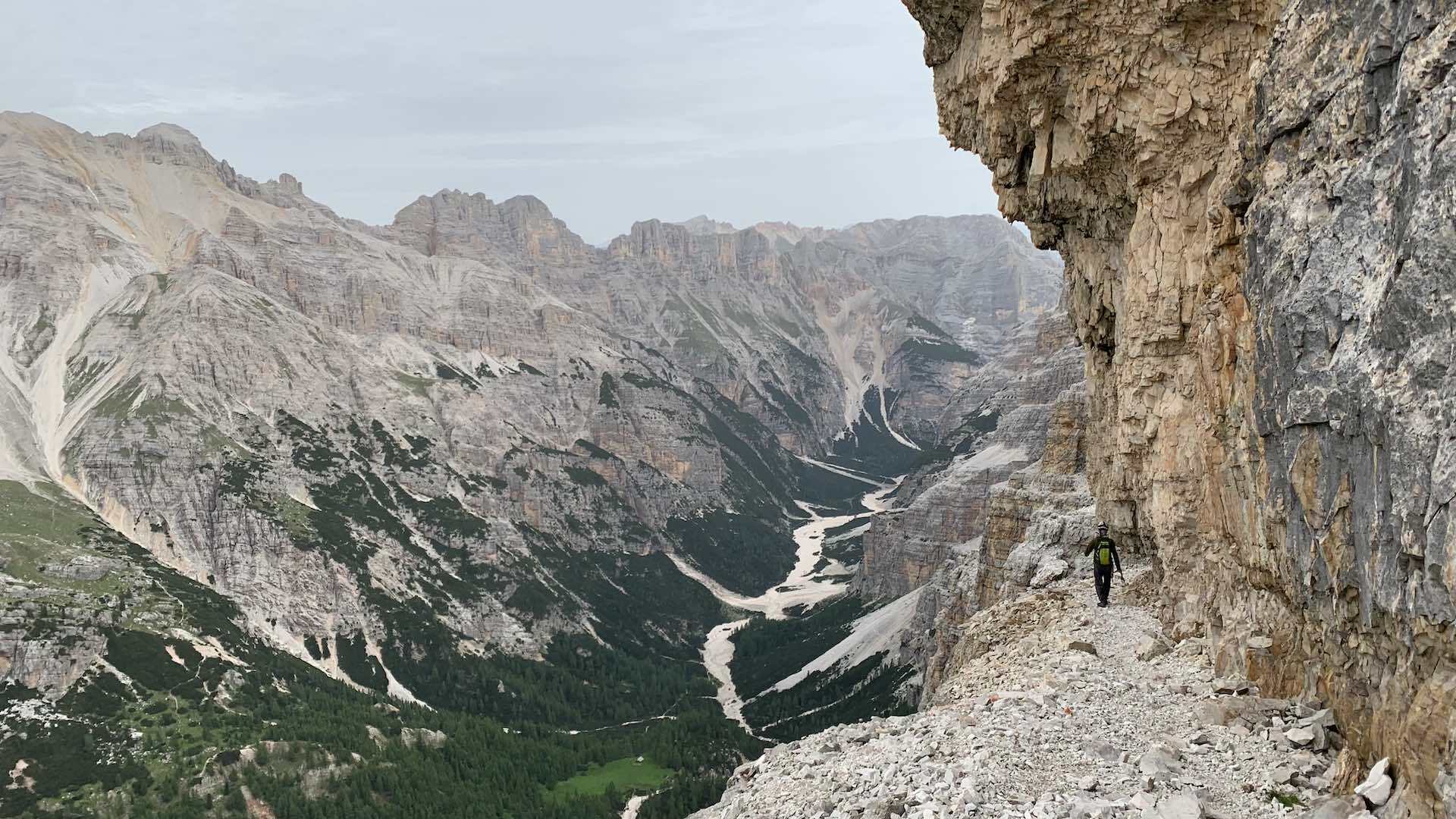 Italy’s Iron Way: When Via Ferrata Routes Aren’t Quite as Straight Forward as Expected, wendy bruere, valley, cliffs, rocks