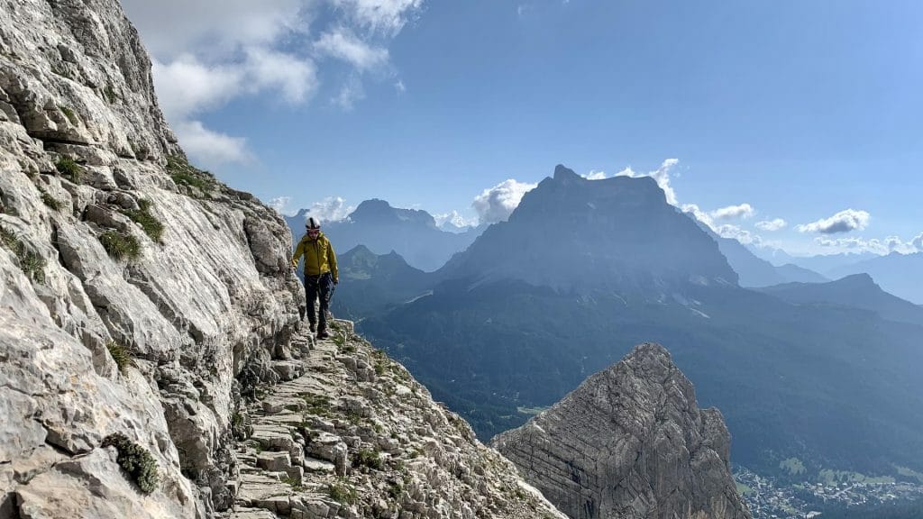 Italy’s Iron Way: When Via Ferrata Routes Aren’t Quite as Straight Forward as Expected, wendy bruere, cliffside, person, walking