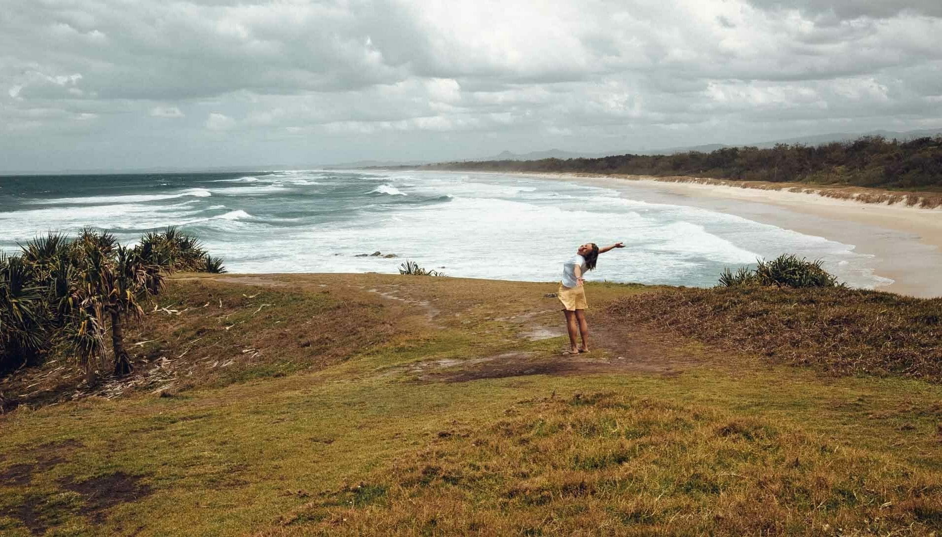 My Backyard: Turtle Swimming and Tipple Tasting on the Tweed,Brooke Nolan, headland, person, beach, ocean