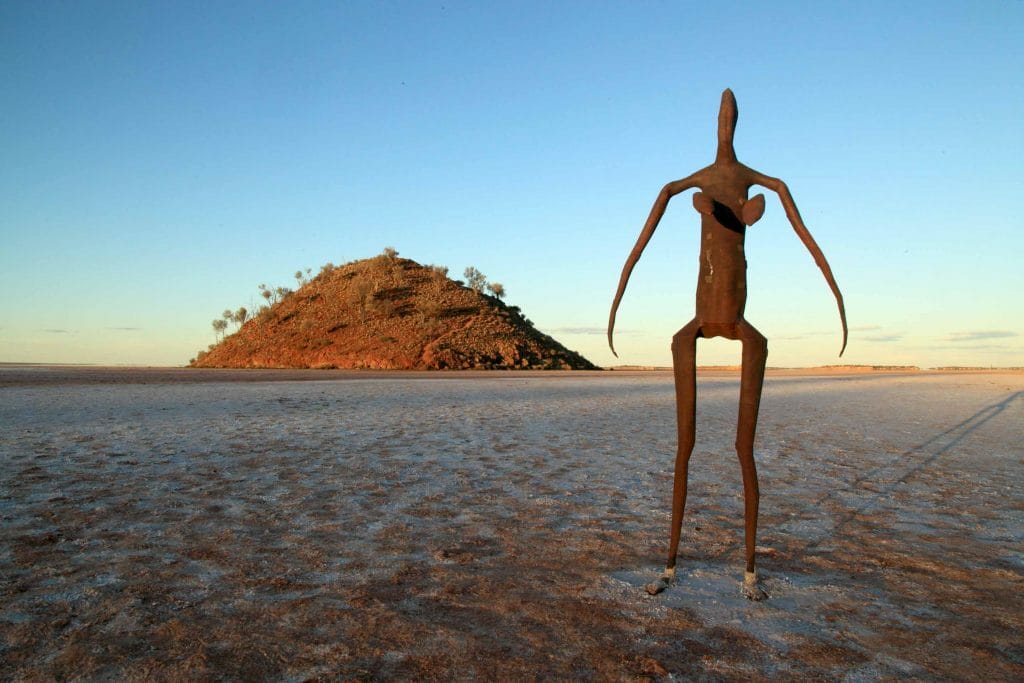 Golden Quest Discovery Trail: A Guide to Driving WA’s Goldfields & Ghost Towns, Jane pelusey, lake ballard, sculpture, lake, water