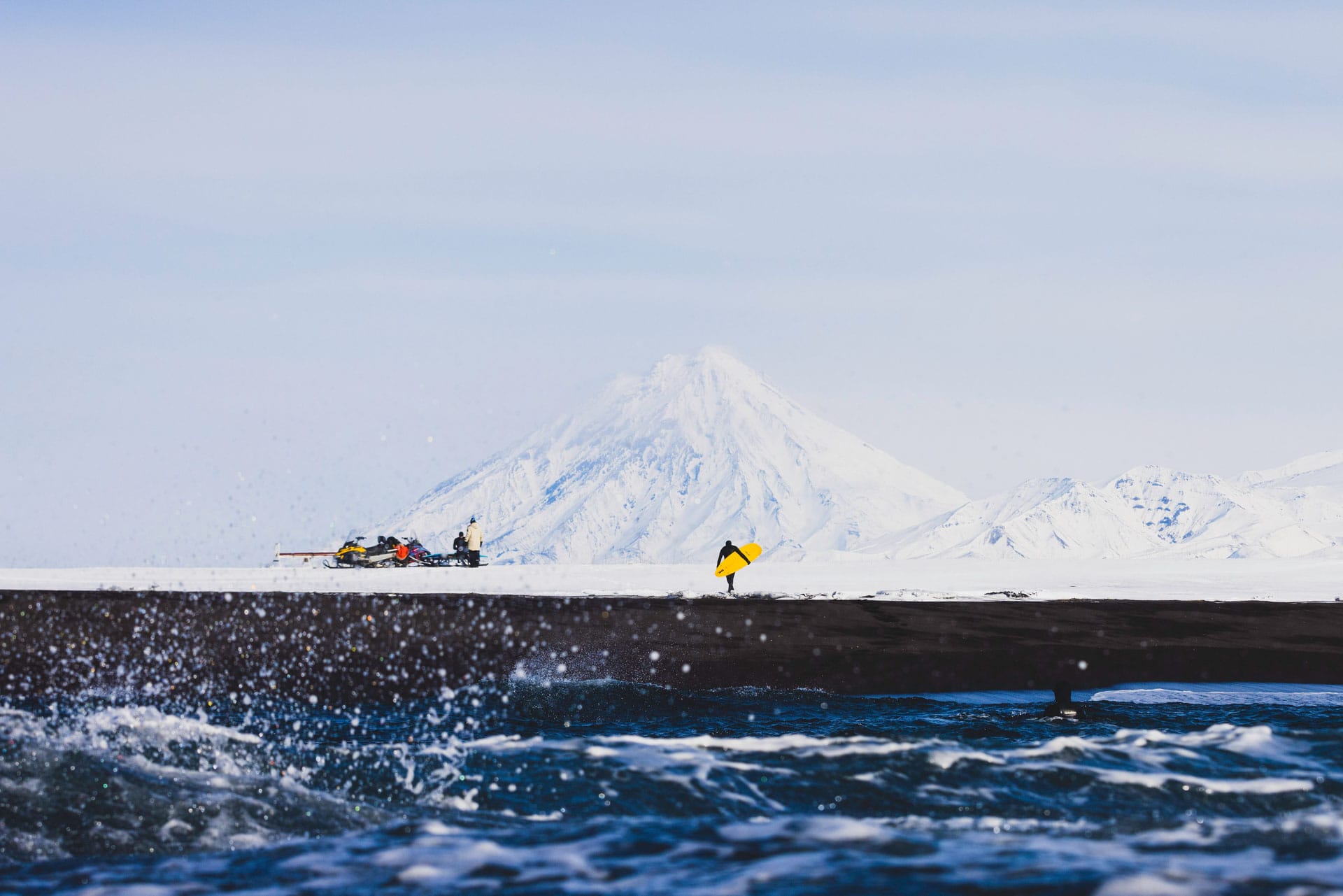 Meet the Aussie Surfers Who Travelled to Russia's Kamchatka Peninsula in Search of Unridden Waves, Tim Ashelford, surfer, beach, snow