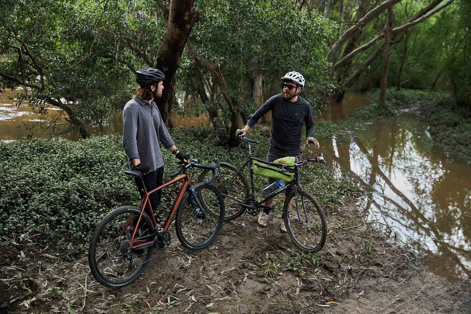 Meet the Man Sewing His Way to Sustainable Gear in Australia, Pat Corden, Evan, terra rosa gear, ultralight, arc'teryx, water, bikes