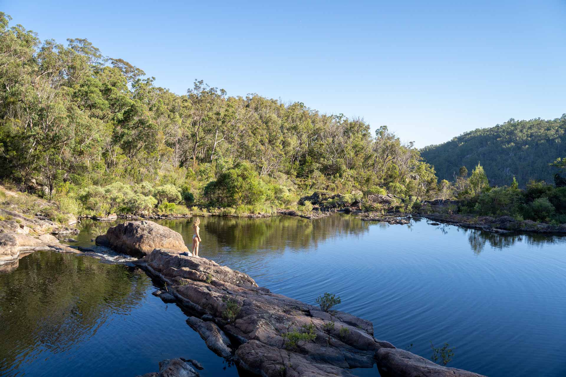 ARM002 Natural Wonders: A Guide to New England’s Best National Parks, Constance Allen Boonoo Falls, still swimming hole