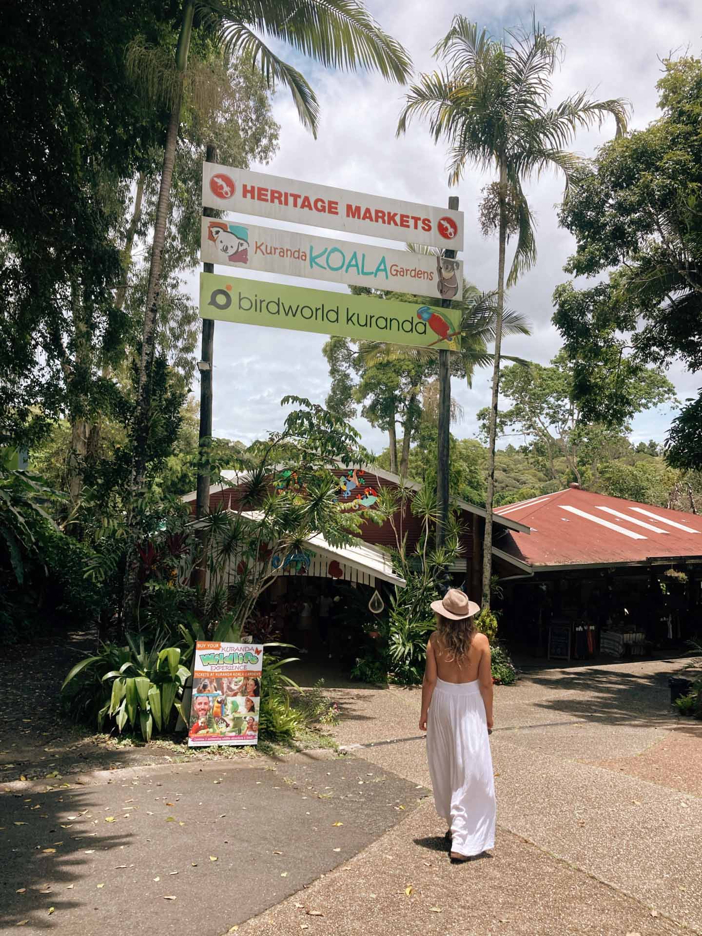 A Guide to the Rainforest Village of Kuranda, Delila Bevan-Zedanksy, wildlife park , person walking