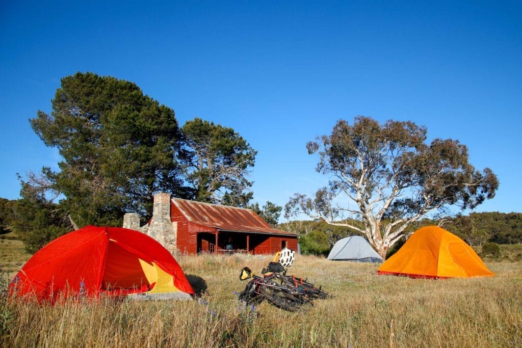 The Boboyan Divide – Canberra’s Best Bikepacking Route, Mattie Gould, Namadgi National Park, hut, tents, camping