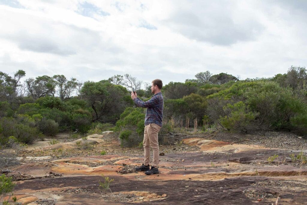 emergency sos via satellite, iphone 14, tim ashelford, test demo, malabar national park, nsw