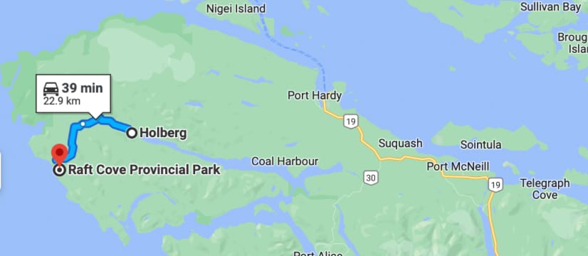 Vancouver Island: A Guide to Northern Vancouver Island, Abby tait, map, screenshot