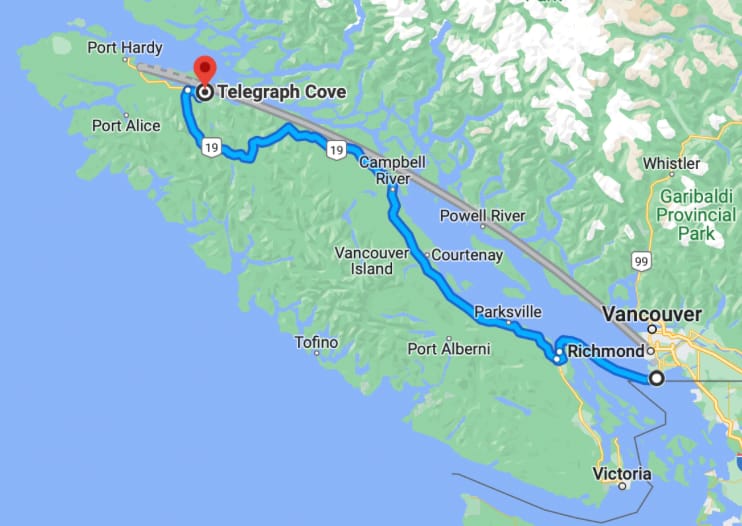 Vancouver Island: A Guide to Northern Vancouver Island, Abby tait, map, screenshot