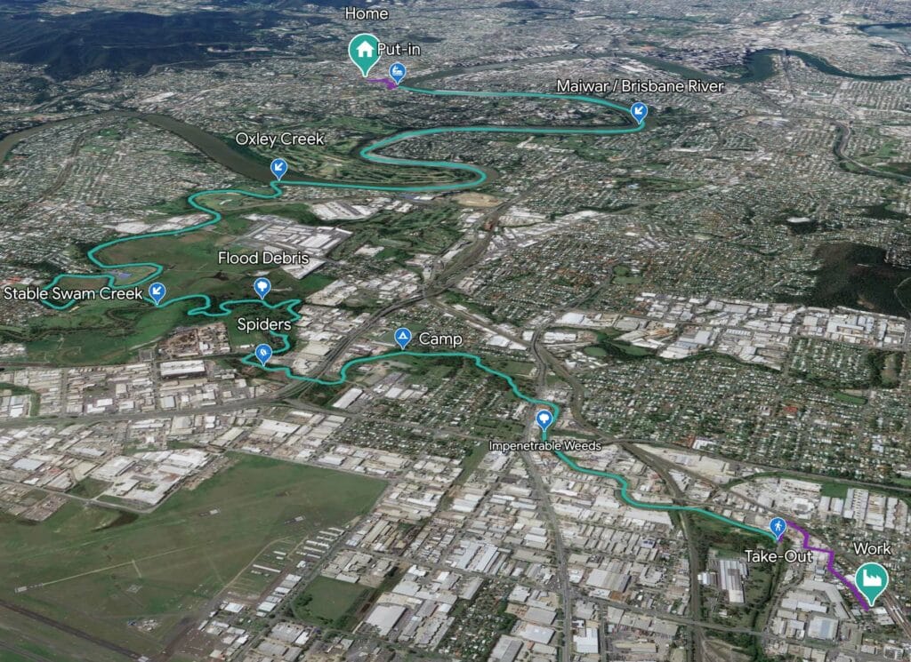 5 Days 5 and Ways to Get to Work, Talia Rose, map