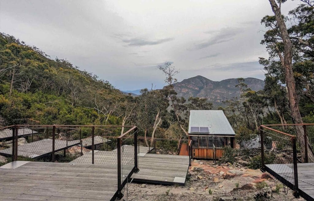 Grampians Peaks Trail, Taylor Bell, luxury campsite on the trail