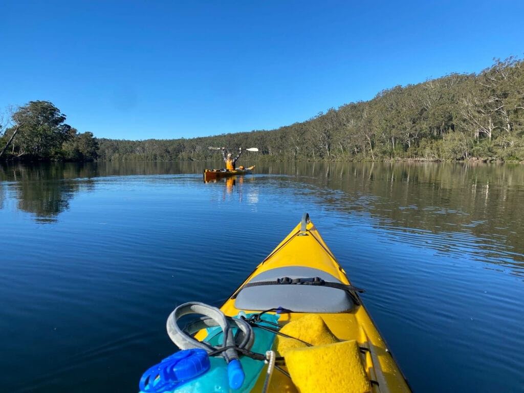Kayak the Lower Bhundoo / Clyde River, Eva Davis-Boermans, kayak, flat water, river