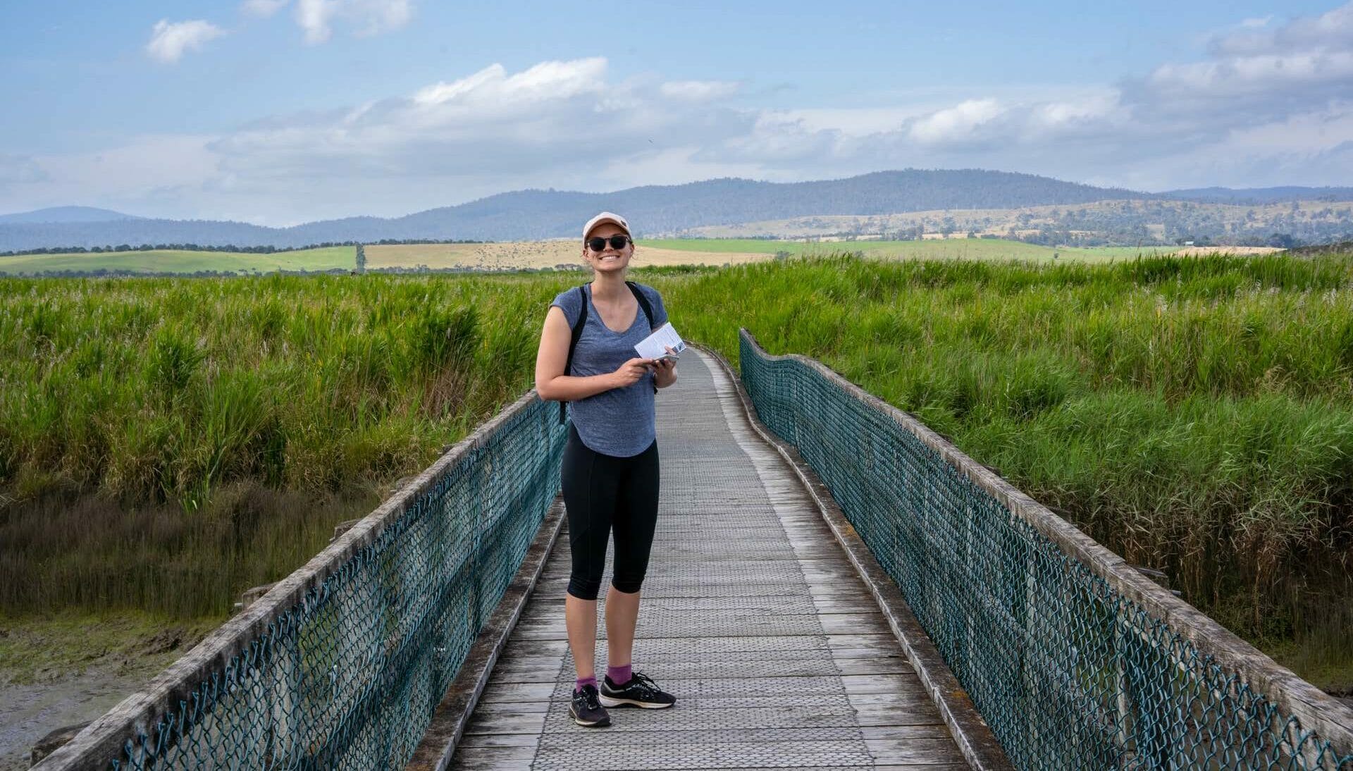 Tamar Island Walk, Steph Cerato, Tasmania, wetlands, island, river, boardwalk, portrait