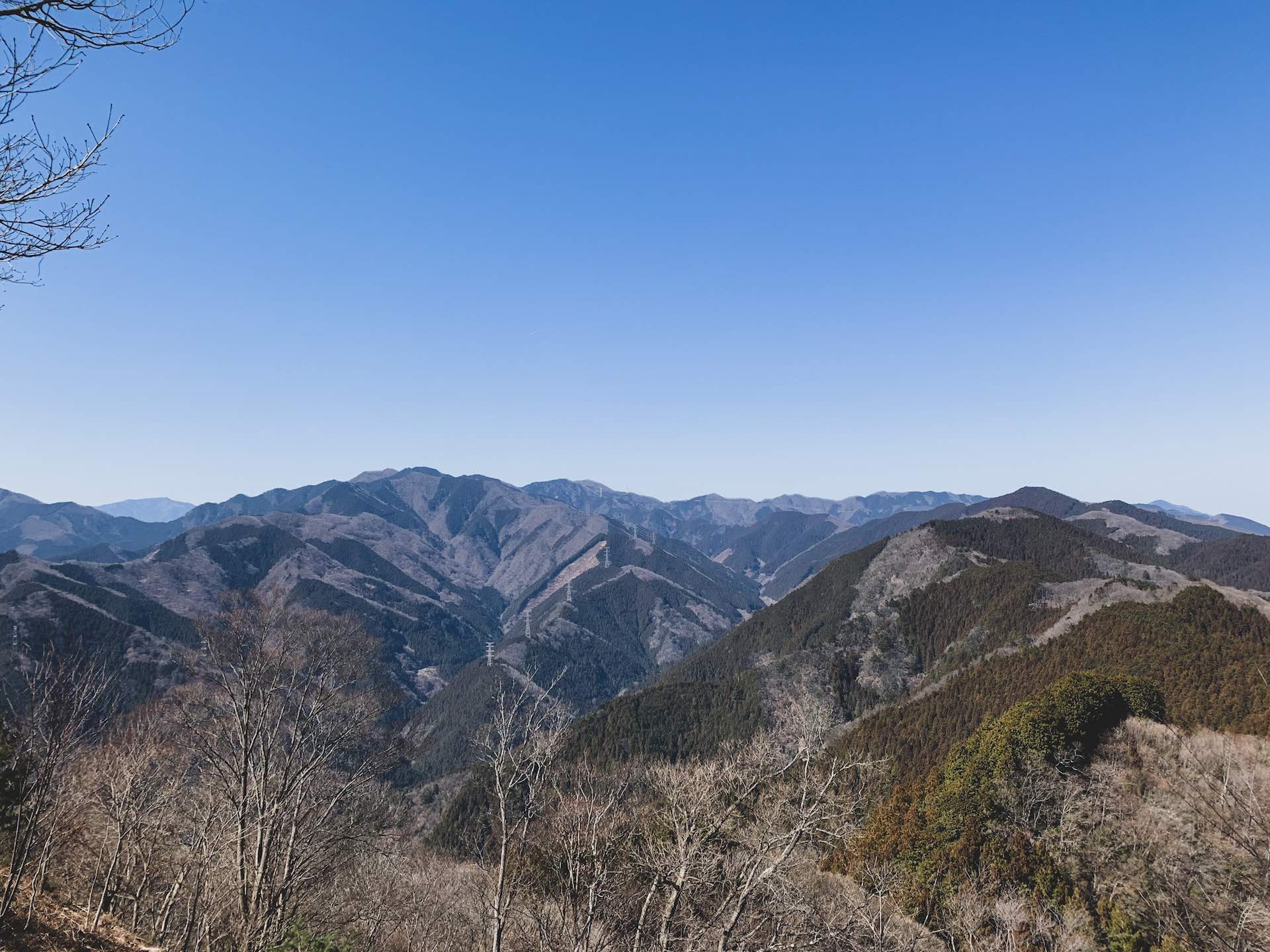 Chichibu-Tama-Kai National Park: 3 Stunning Hikes Near Tokyo, Japan, Lucy Dayman, Lucid, LUC001, Mt Takamizu, Photo Credit @deanaizawa, Mountain range, blue sky