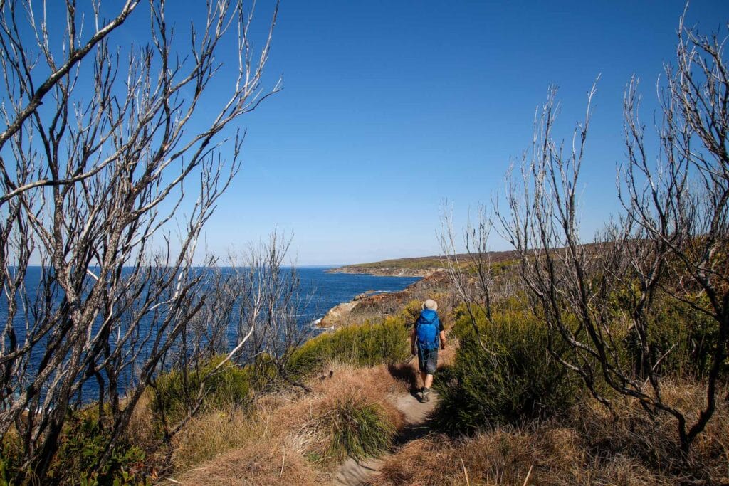 Hiking the Wharf to Wharf Walk From Tathra to Merimbula, Mattie Gould, Sapphire Coast, NSW, coastal hiking, hiker