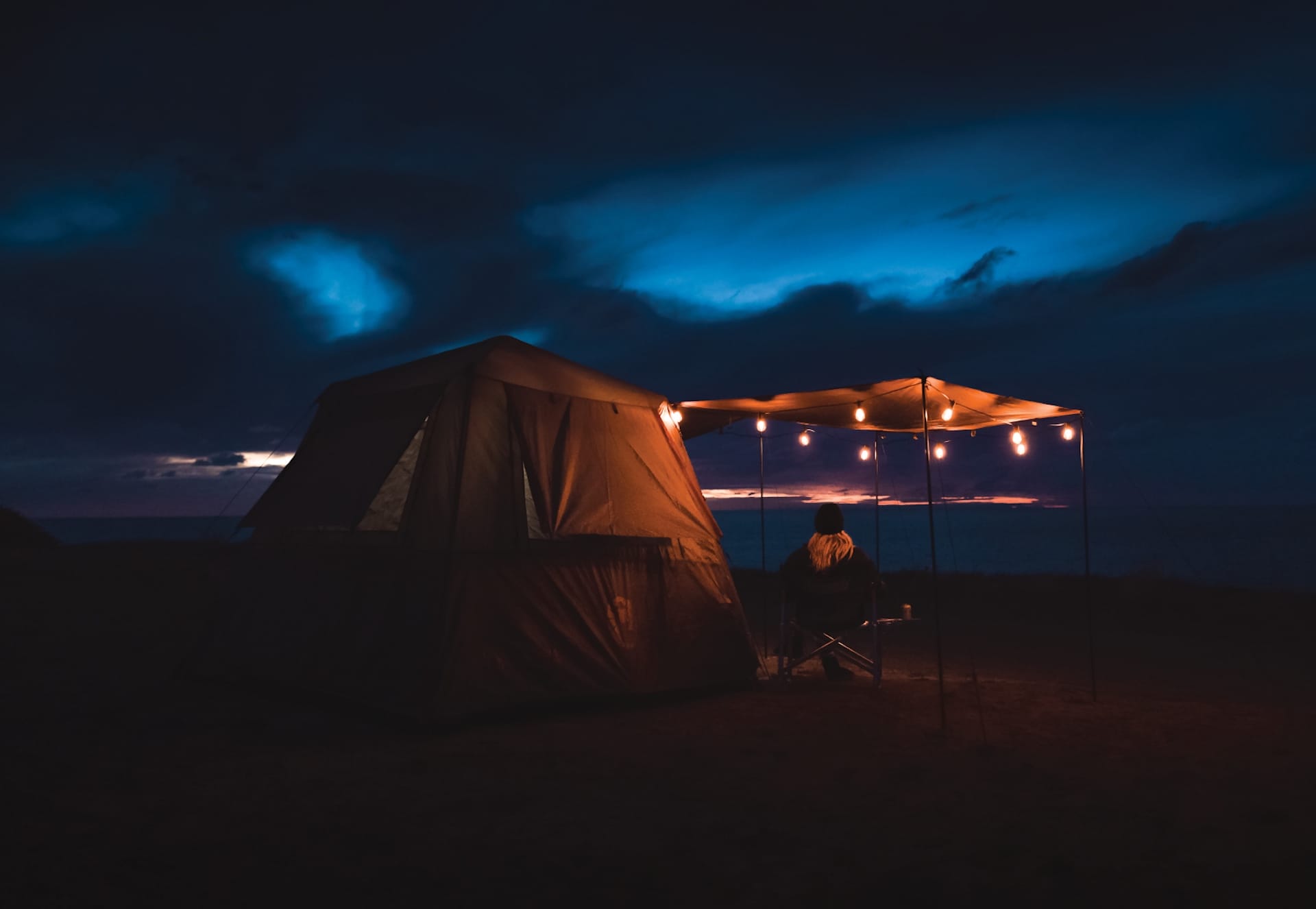 10 Best Dog Friendly Campsites in South Australia, Emily Scott, Daly Head, Image Credit: James Elvy @jameselvy, campsite, tent, dark