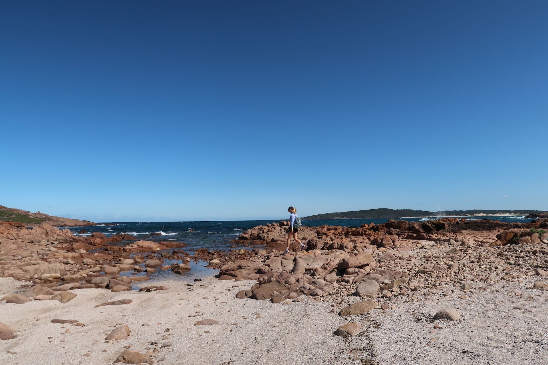 Tomaree Coastal Walk – An Overnight Hike Just North of Sydney, Amy Fraser, Rock hopping, beach hiking, hiker, Beach, NSW