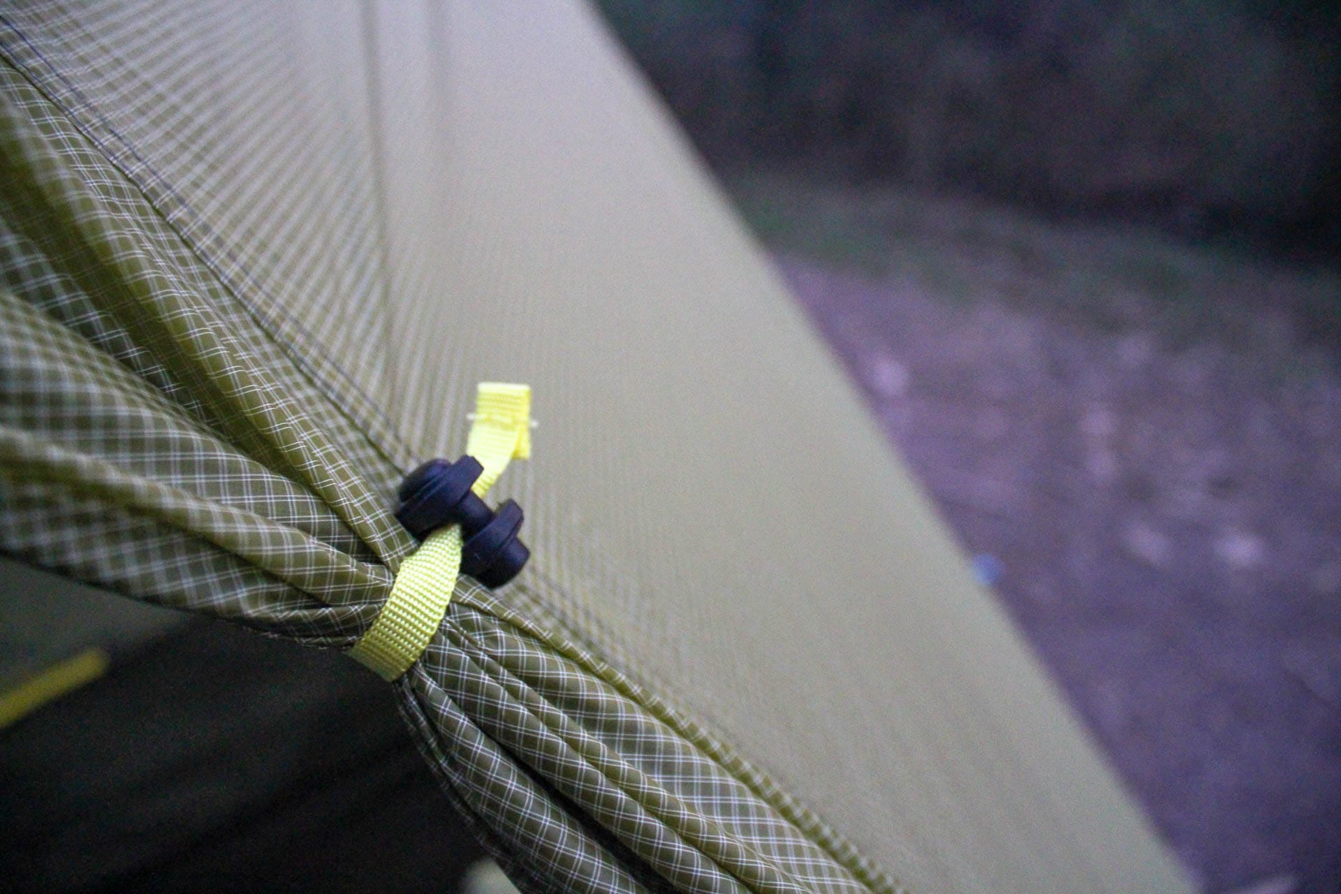NEMO's OSMO Fabric: Learn to Love the Rain and Save the Planet, NEMO Dragonfly OSMO 2P tent, photos by James Tugwell, camping, tent, tent clip