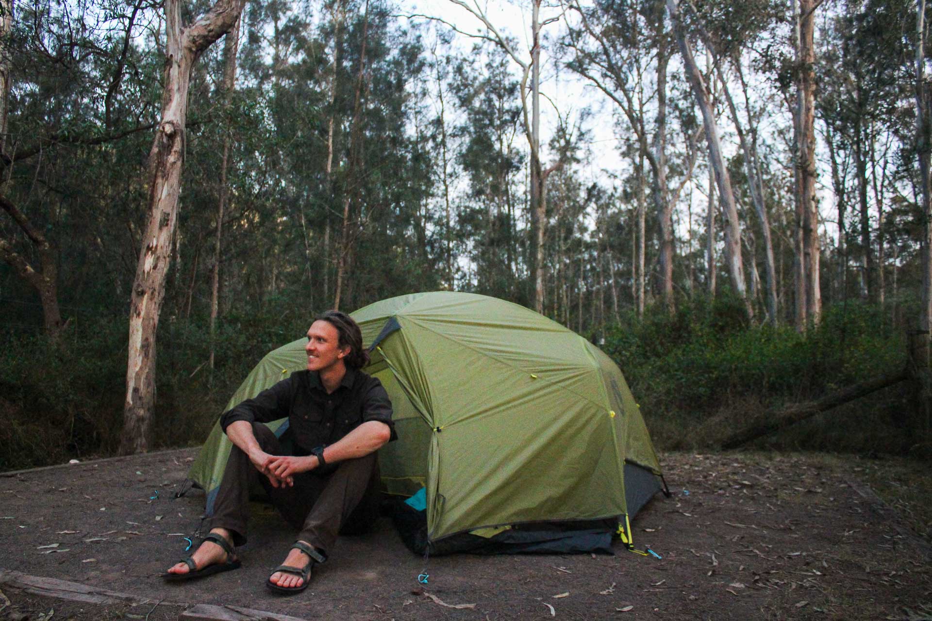 NEMO's OSMO Fabric: Learn to Love the Rain and Save the Planet, NEMO Dragonfly OSMO 2P tent, photos by James Tugwell, camping, tent,