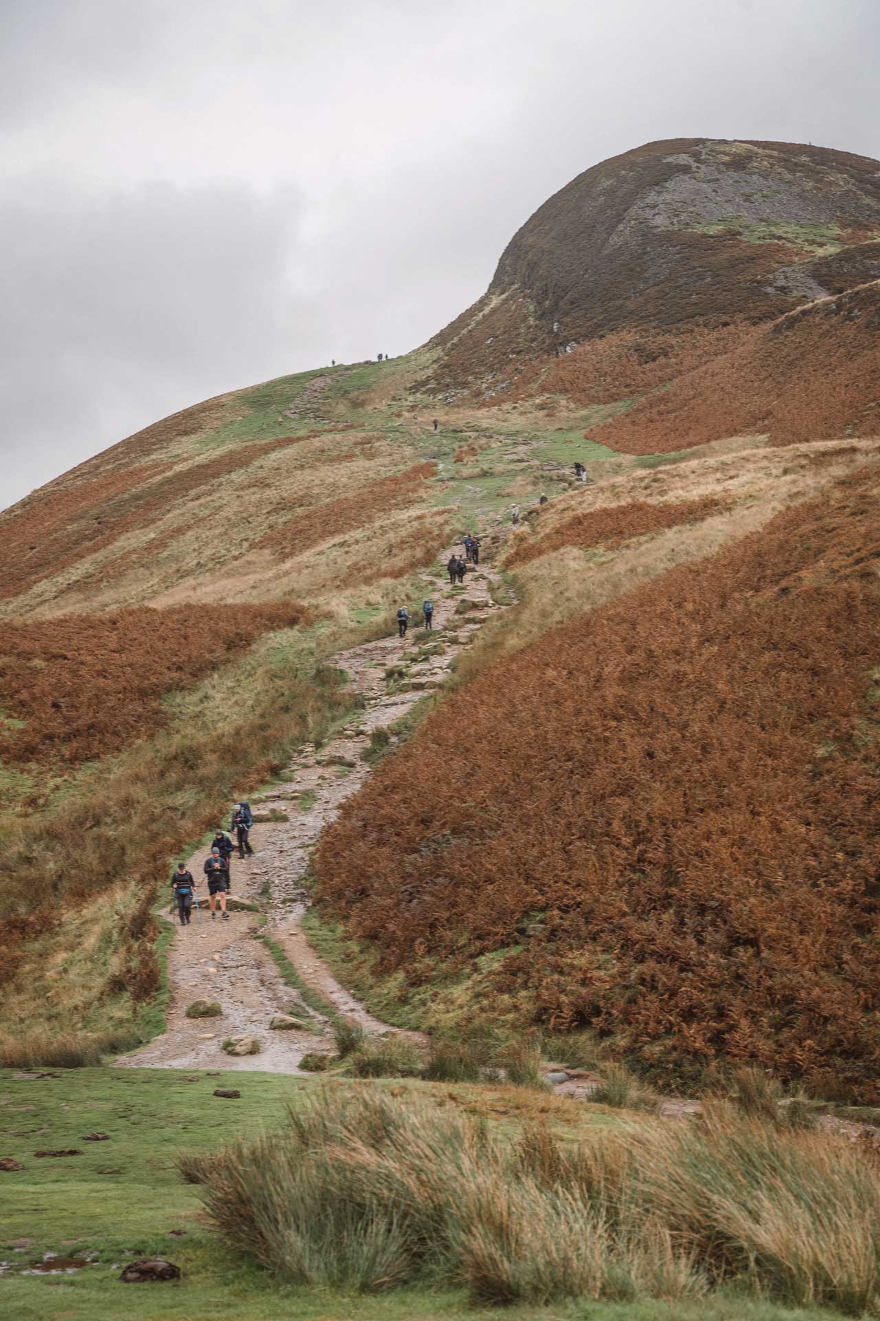 Loch Lomond: Where The Highlands Meet The Lowlands, scotland, scotland hiking, lochs of scotland, loch lomond, group of people hiking up a hill in scotland