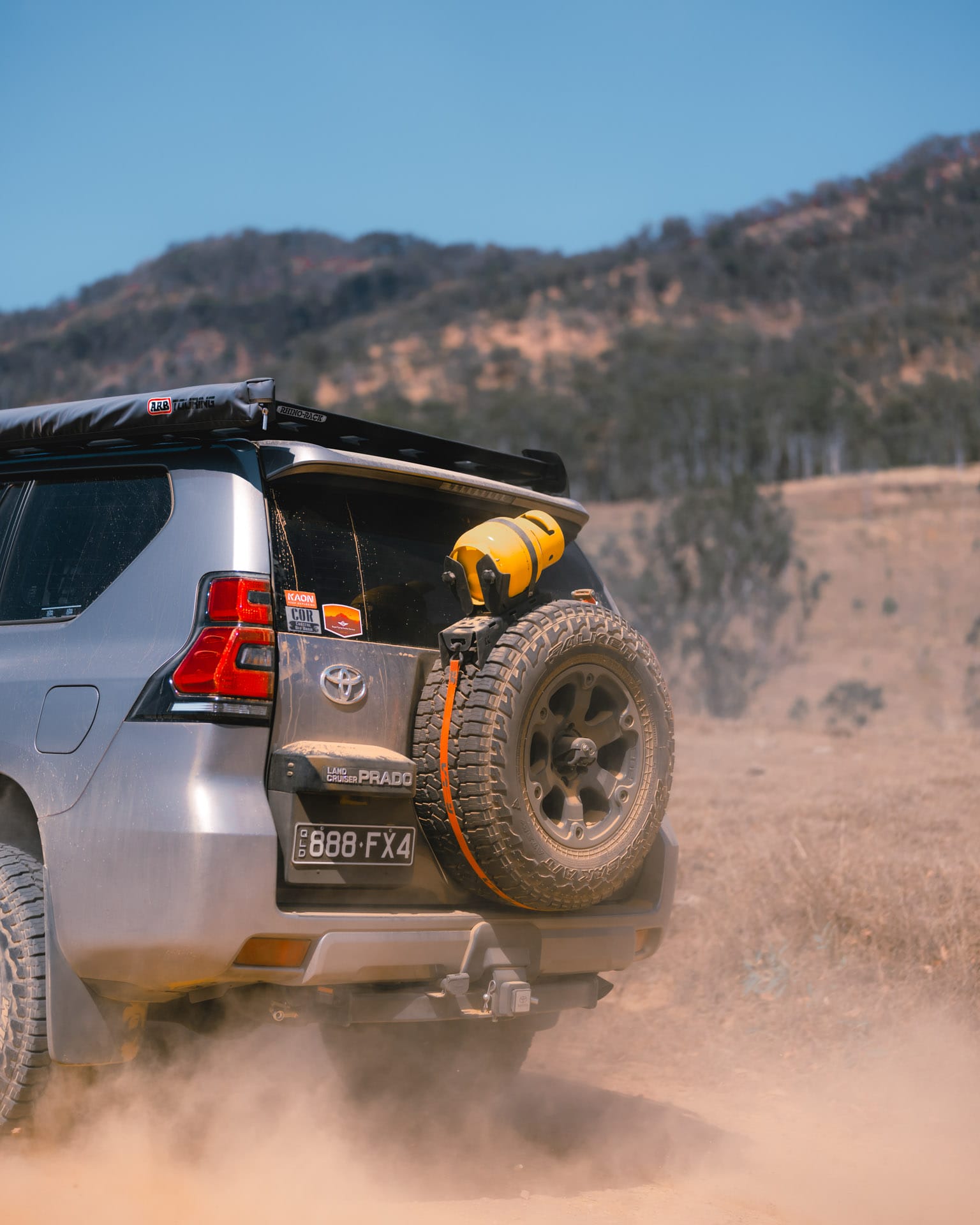10 Nifty 4WD Storage Solutions You Probably Haven't Thought Of, sponsored, kaon, out-back gas bottle mount