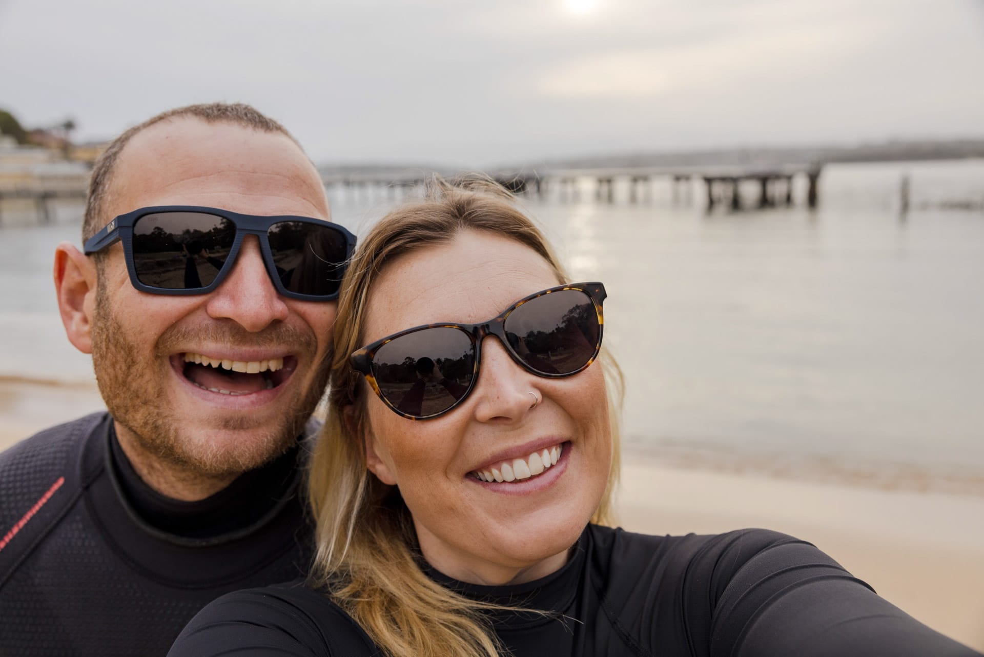 Meet Grumpy Turtle Films – The Company Telling Underwater Stories in The Name Of Conservation, sponsored, conservation, nature photography, marine life, underwater photography, two people in scuba gear taking a selfie, costa del mar, costa