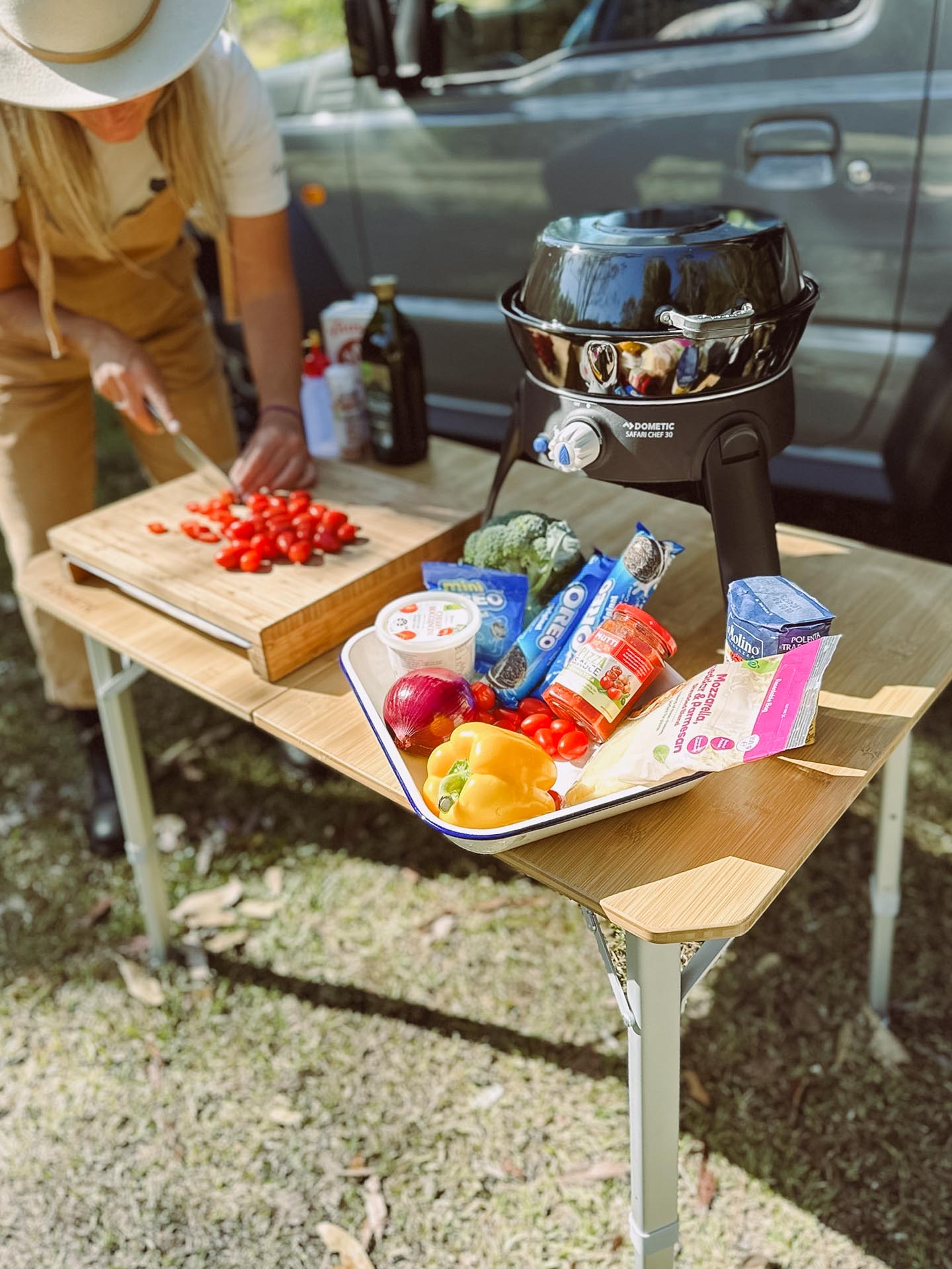 How I Cook Camping Pizza on the Dometic Cadac Safari Chef Portable BBQ