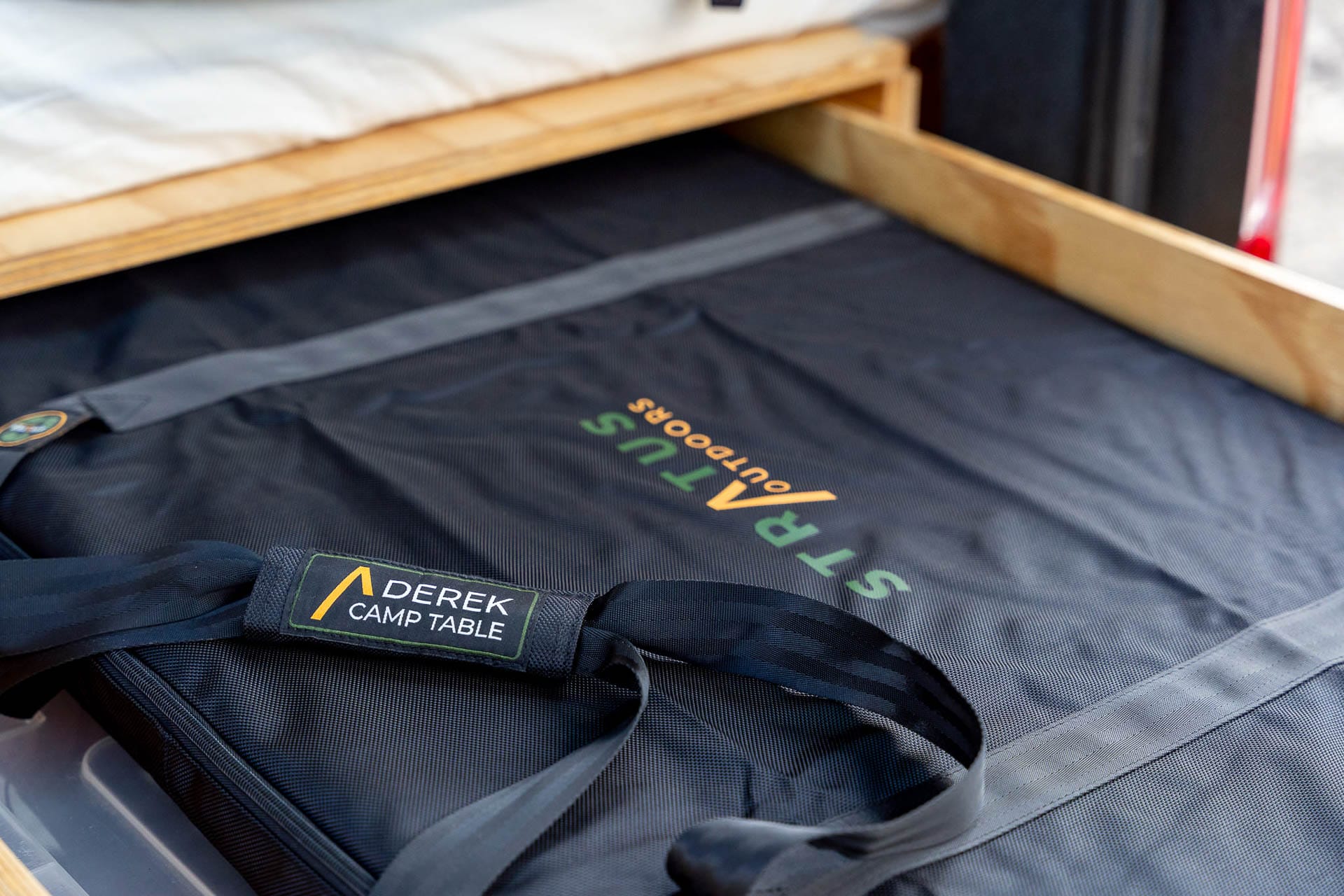 Reviewed and Tested: The Derek Camp Table by Stratus Outdoors, Photo by Jon Harris (https://jonharris.photography/), Bungonia Camping, camping table, van storage, carry bag