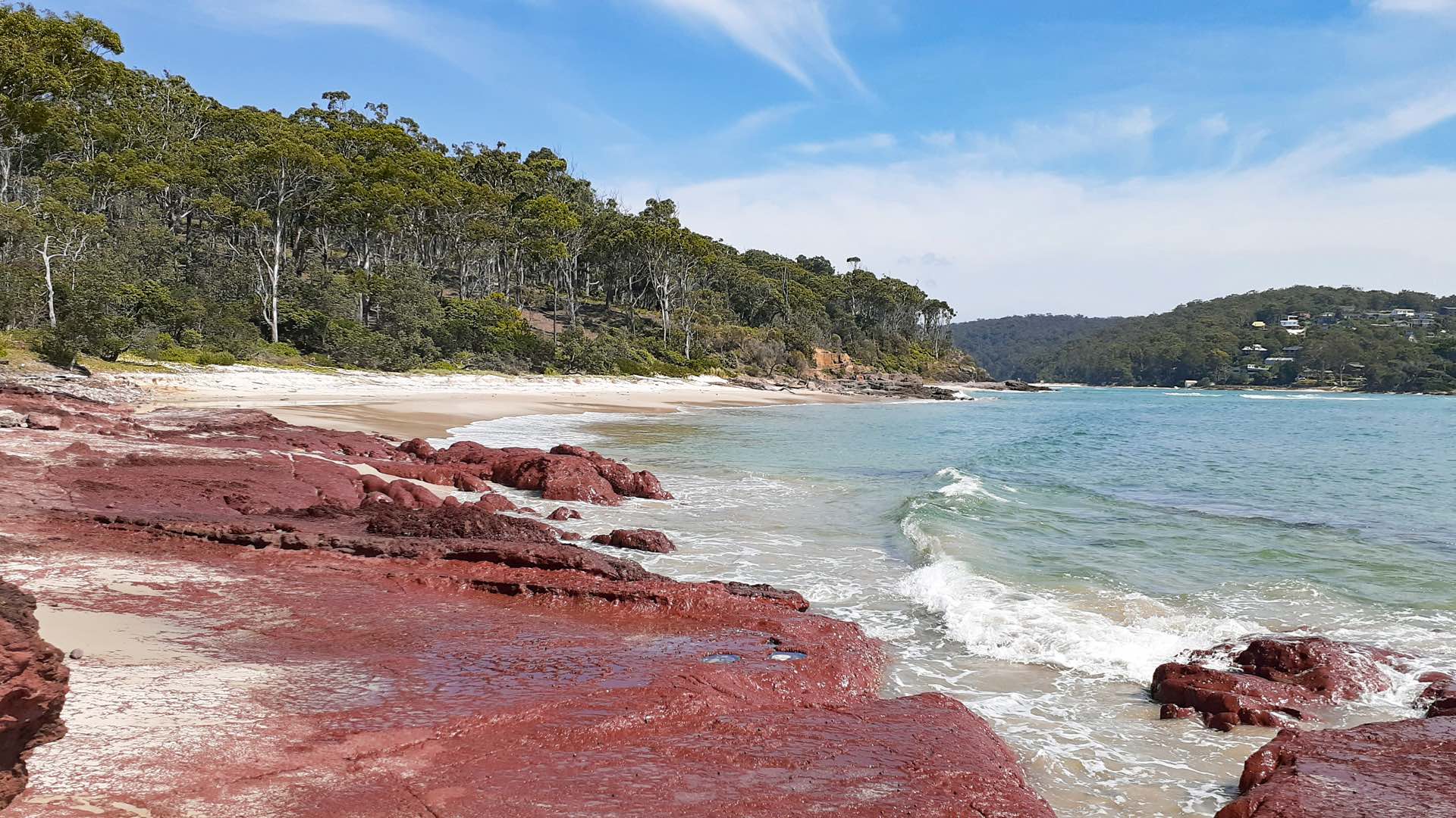 How My Wife & I Spent 20 Years Creating the Great South Coast Walk in NSW, Photo by David Briese, south coast NSW, beach hiking, multi-day hike, coastline, red siltstone shelf