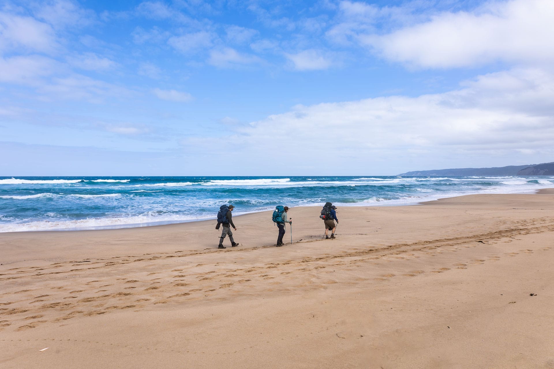 A Photographer’s Journey Along the Great Ocean Walk, Ash Wild, beach, waves, hikers, Johanna Beach, Victoria