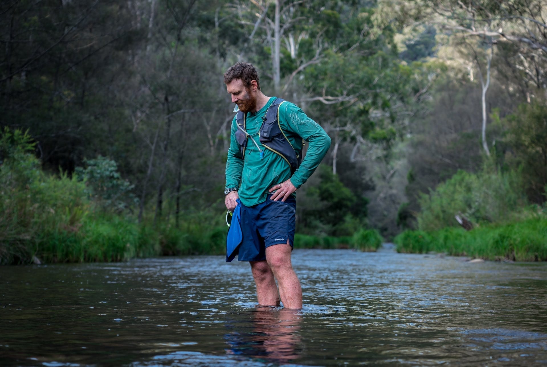 WATCH: Beau Miles is Still Running a Bloody Long Way, photo by Chris Ord, river, running