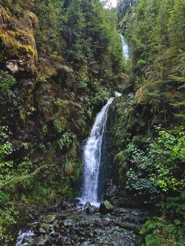 The Greenstone-Caples Track Is The Most Dynamic Hike in New Zealand, Photo by Lachlan Pearce, multi-day hike, new zealand hike, alpine hiking, back country hiking, greenstone waterfall on the greenstone-caples track