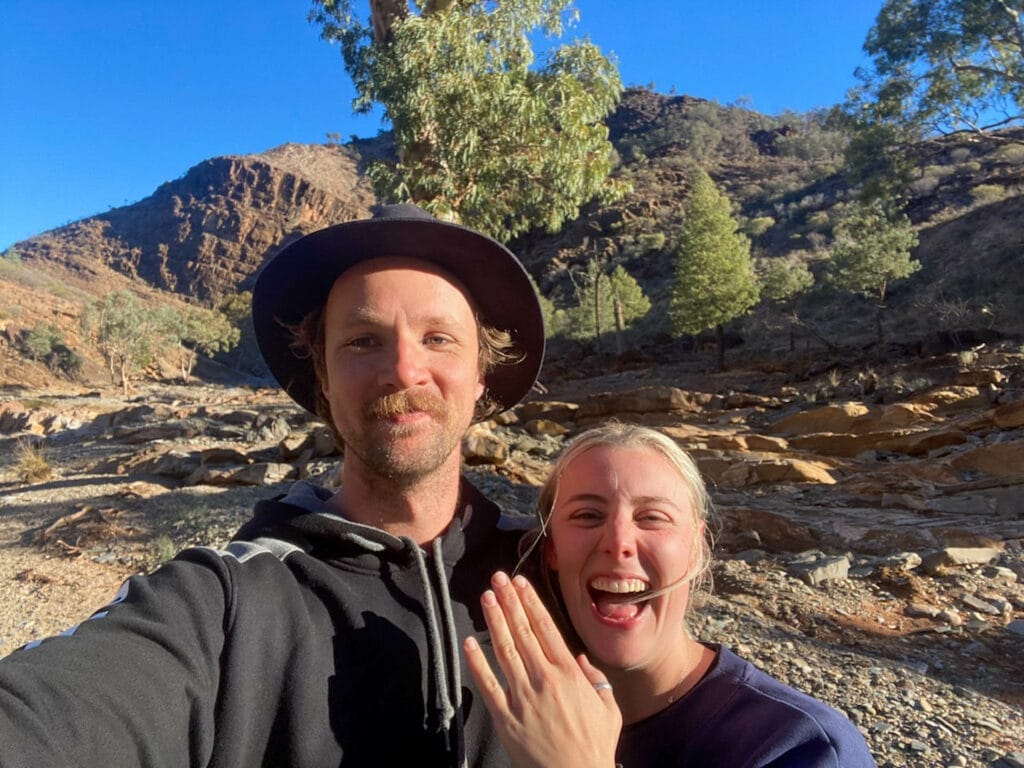 7 Spectacular Locations Explorers Have Popped *the* Question, Photo by Chris Reynolds, outdoor engagements, love, dating, couple getting engaged at blinman in the flinders ranges