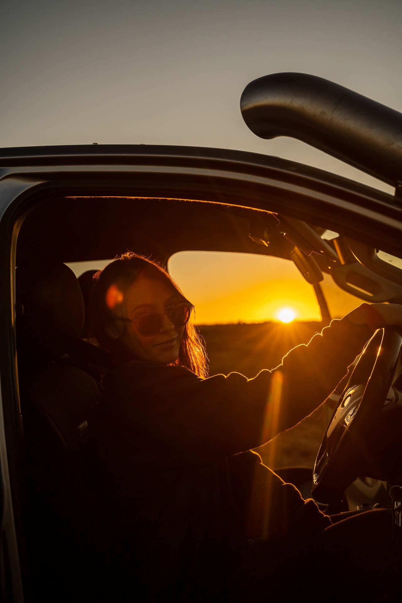 The Stops That Define the Oodnadatta Track, Photos by Jessica Olson, South Australia, driving, driver, sunset