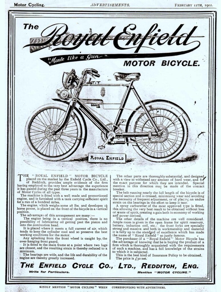 original royal enfield ad